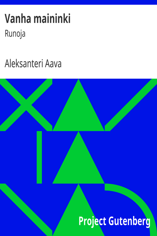 Vanha maininki cover
