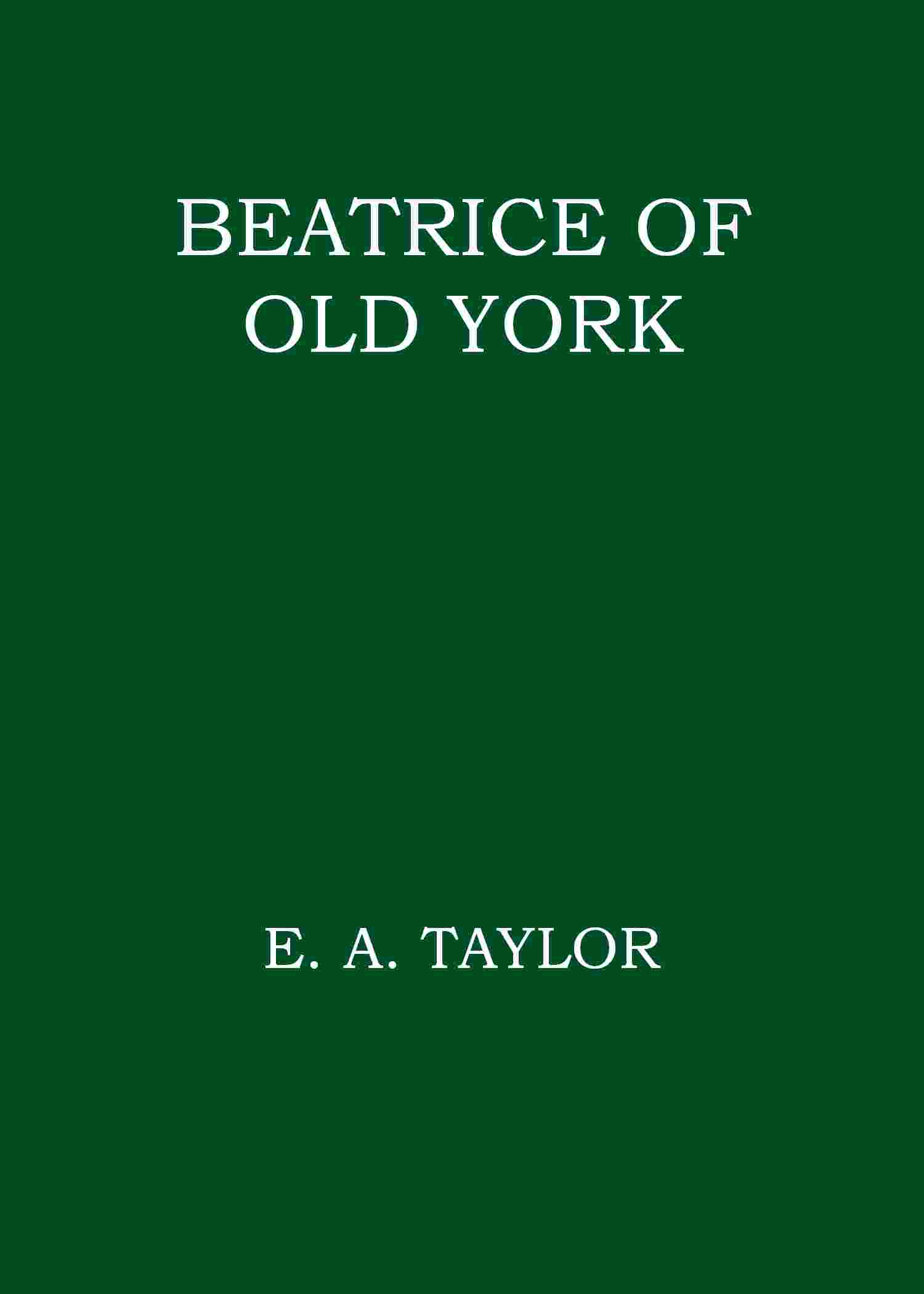Beatrice of old York cover