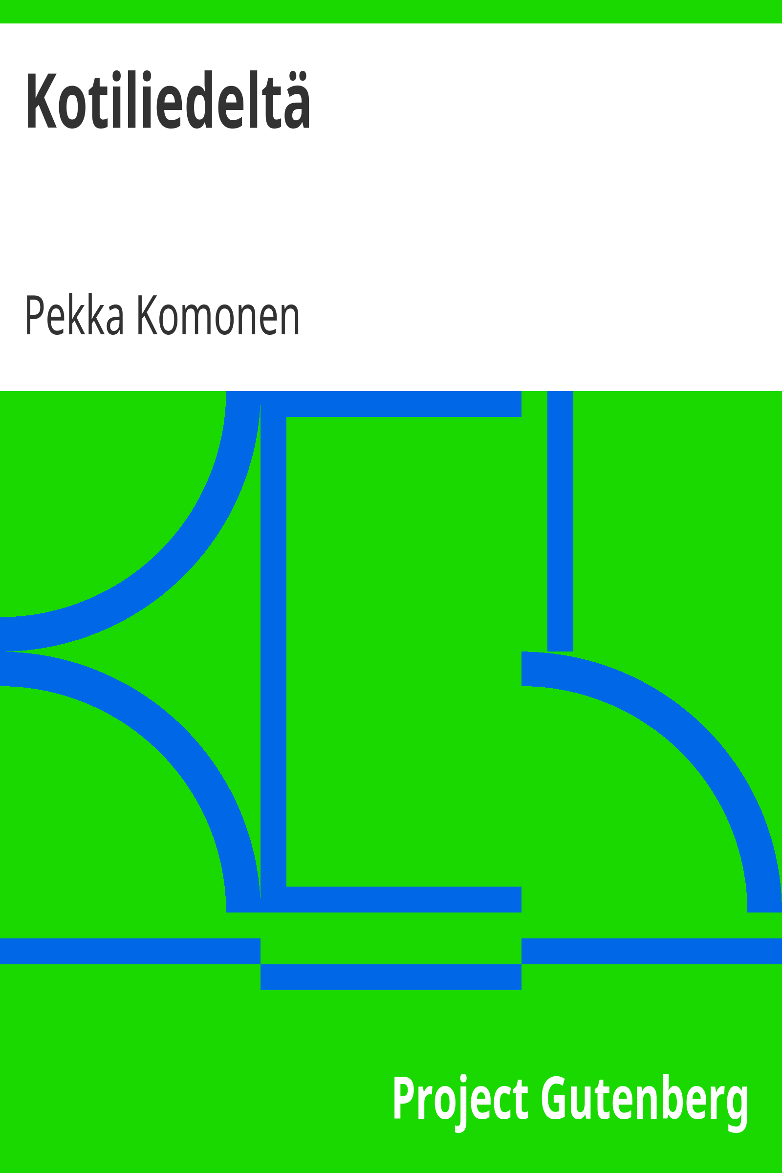 Kotiliedeltä cover