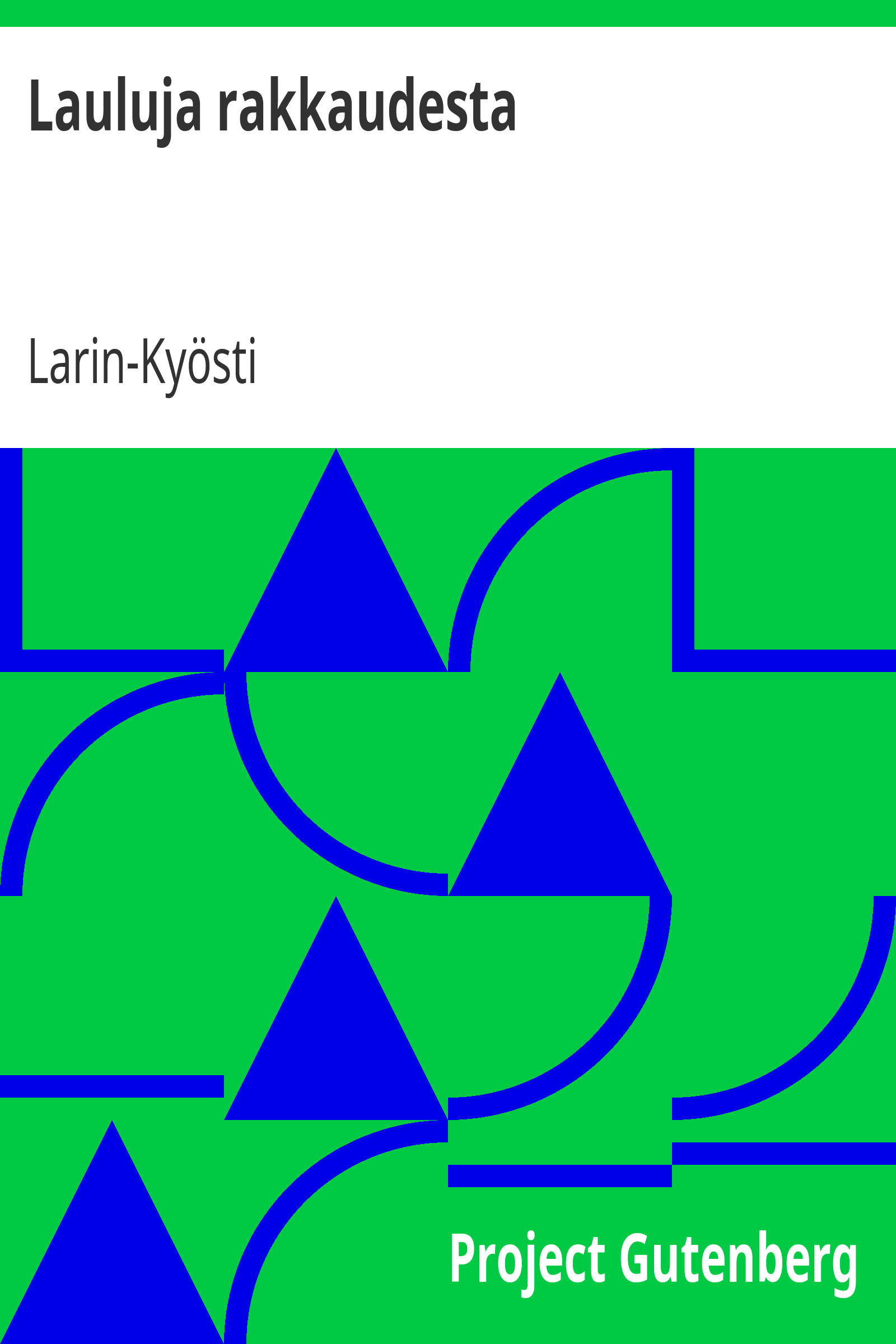 Lauluja rakkaudesta cover