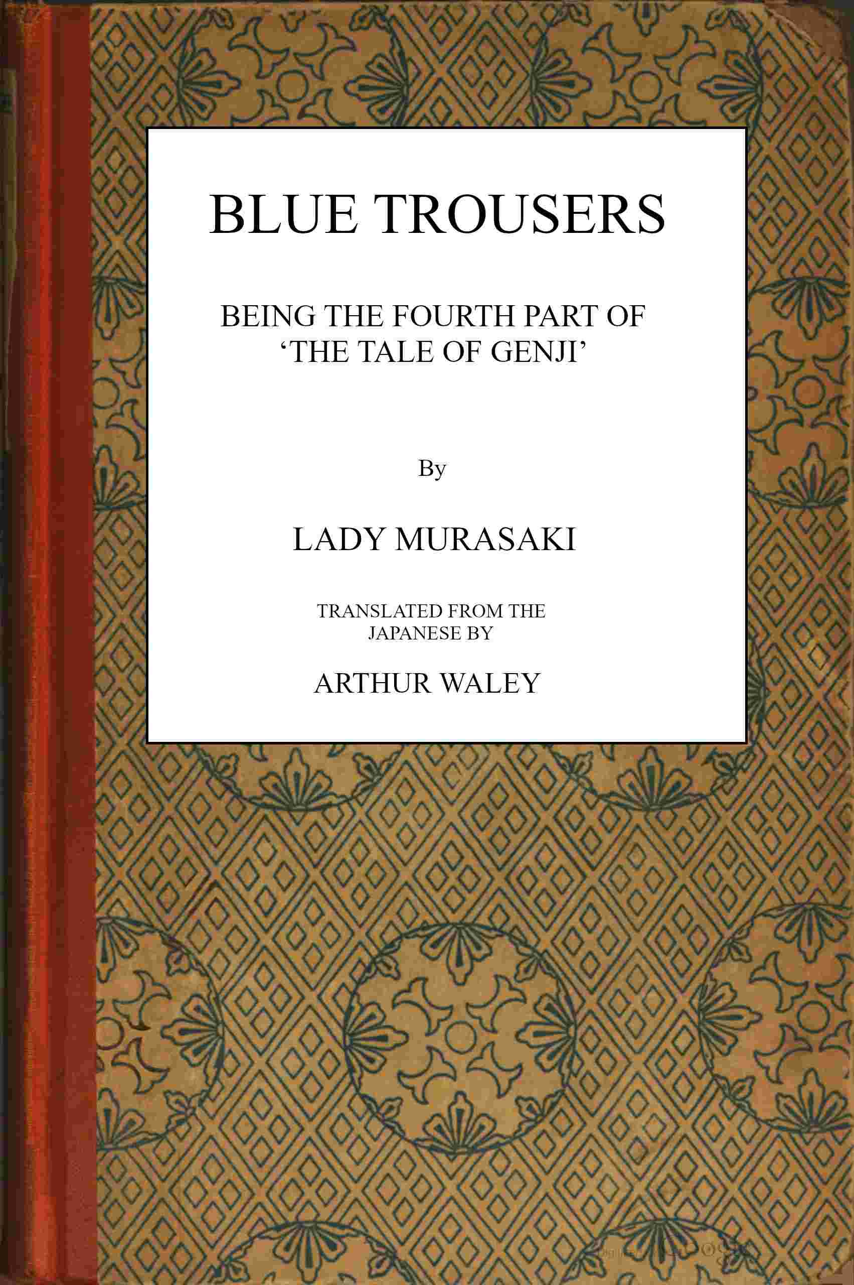 Blue trousers cover