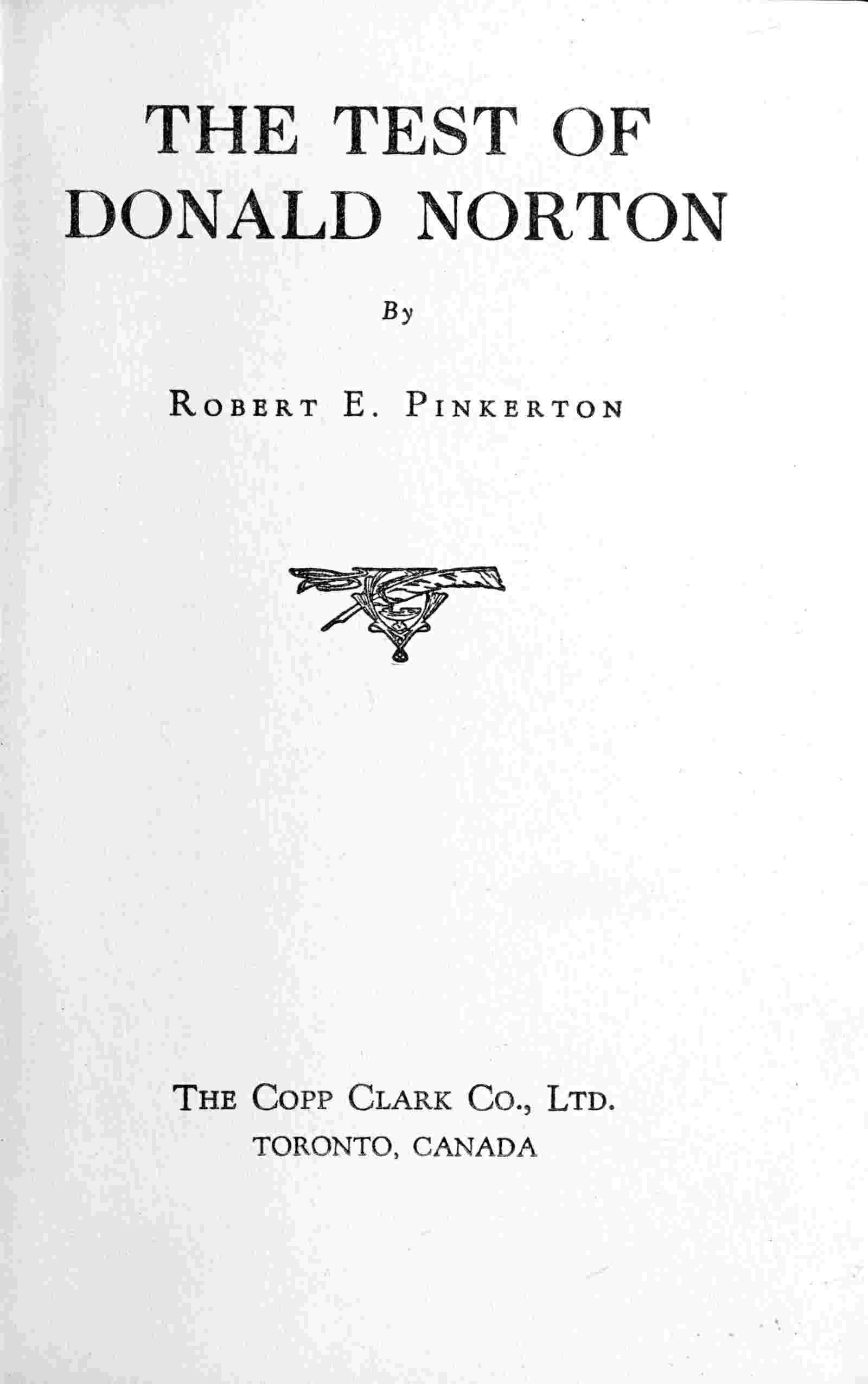 The test of Donald Norton cover