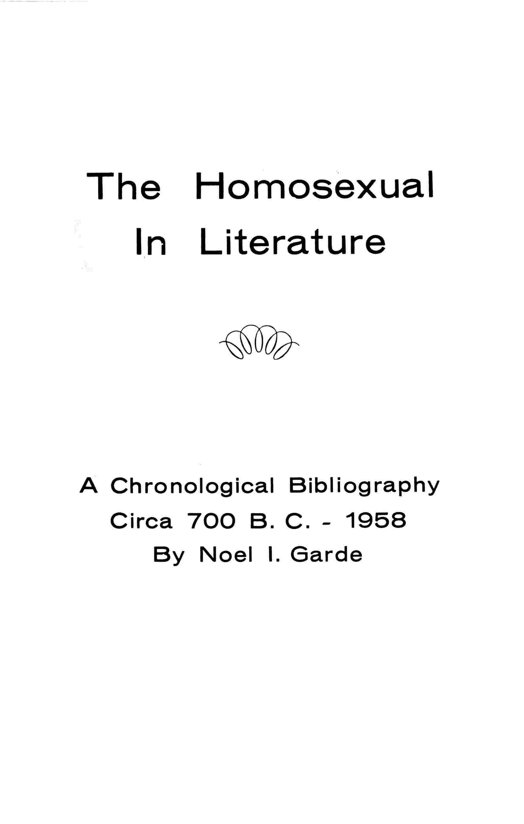 The homosexual in literature cover