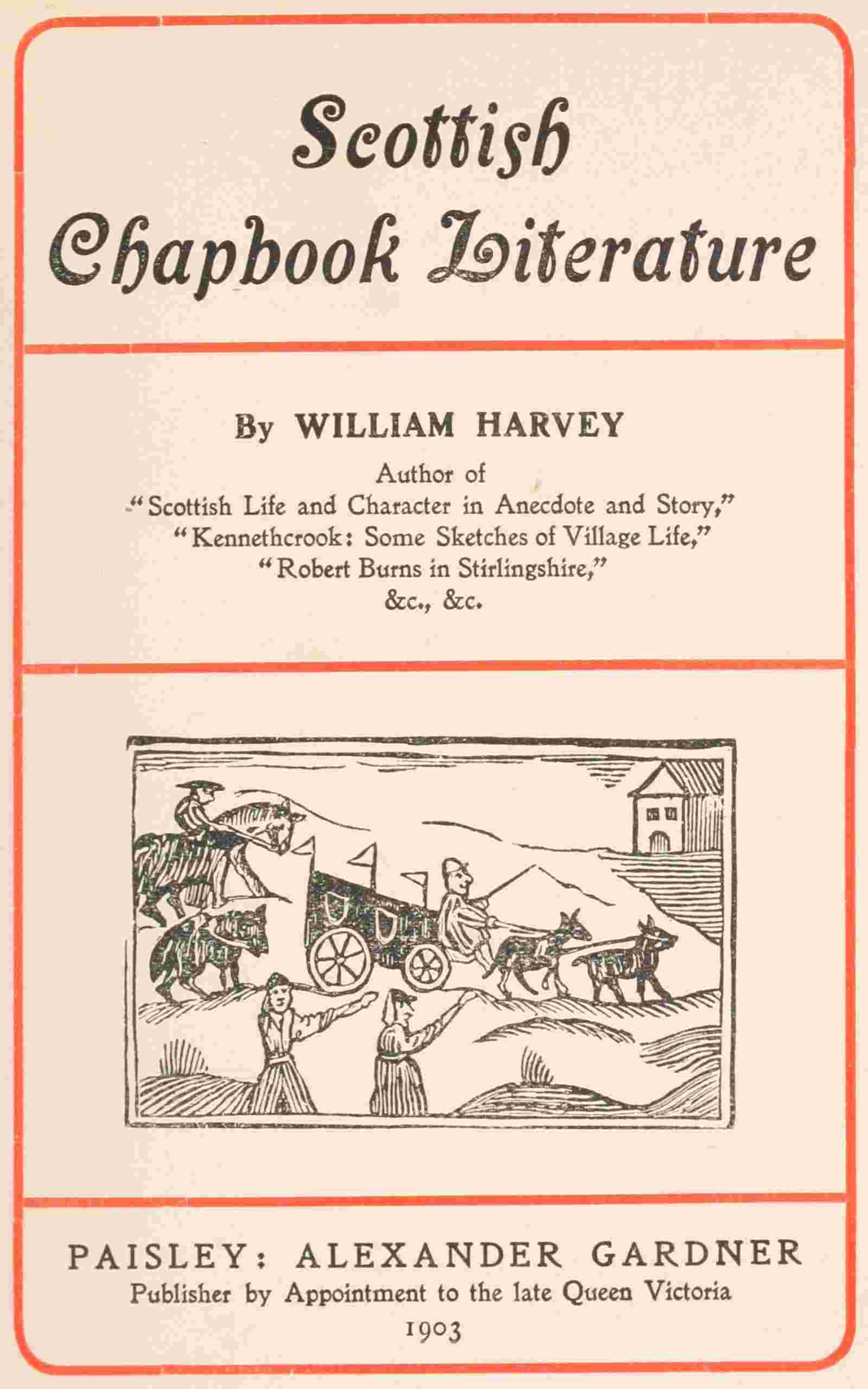 Scottish chapbook literature cover