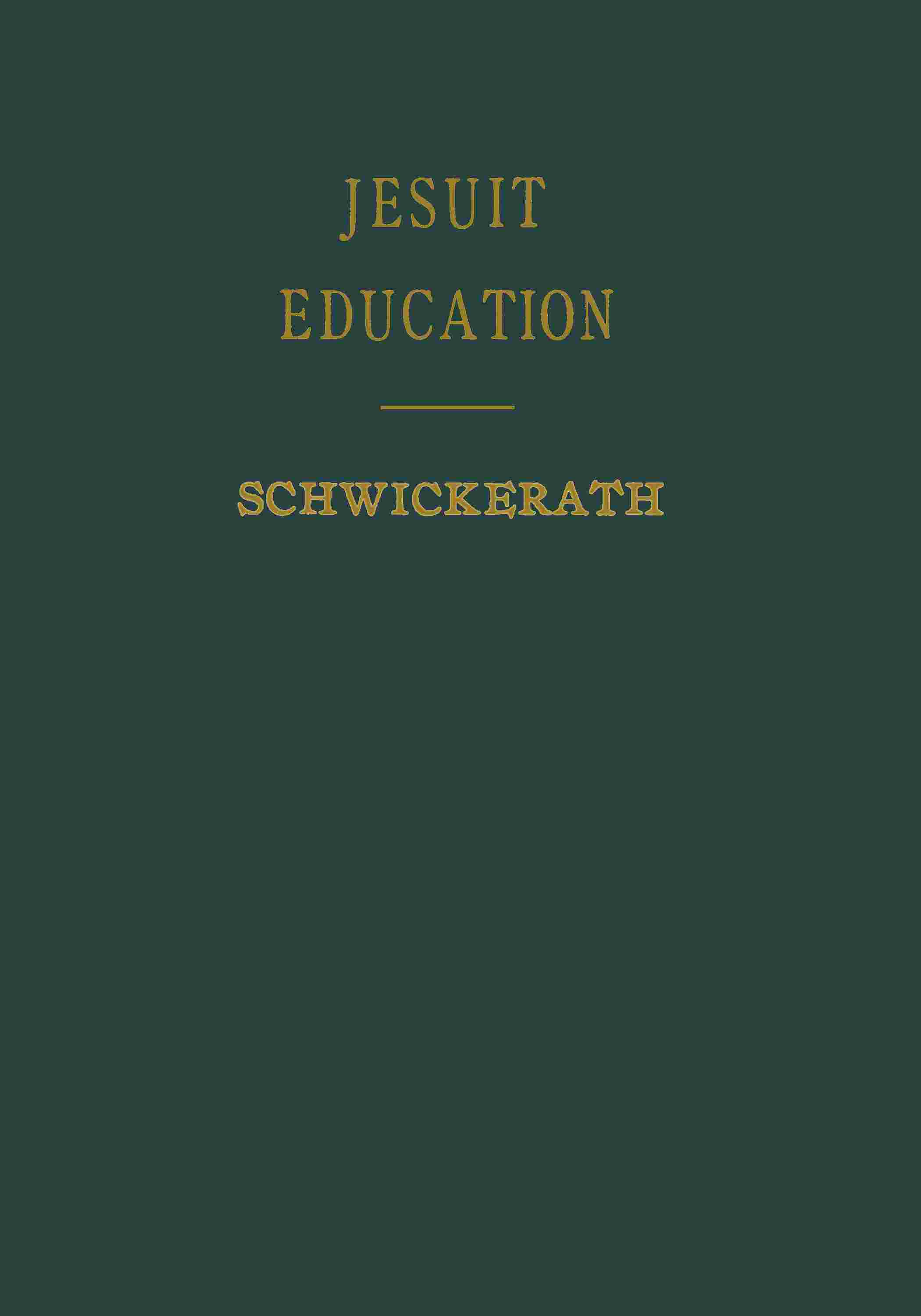 Jesuit education cover
