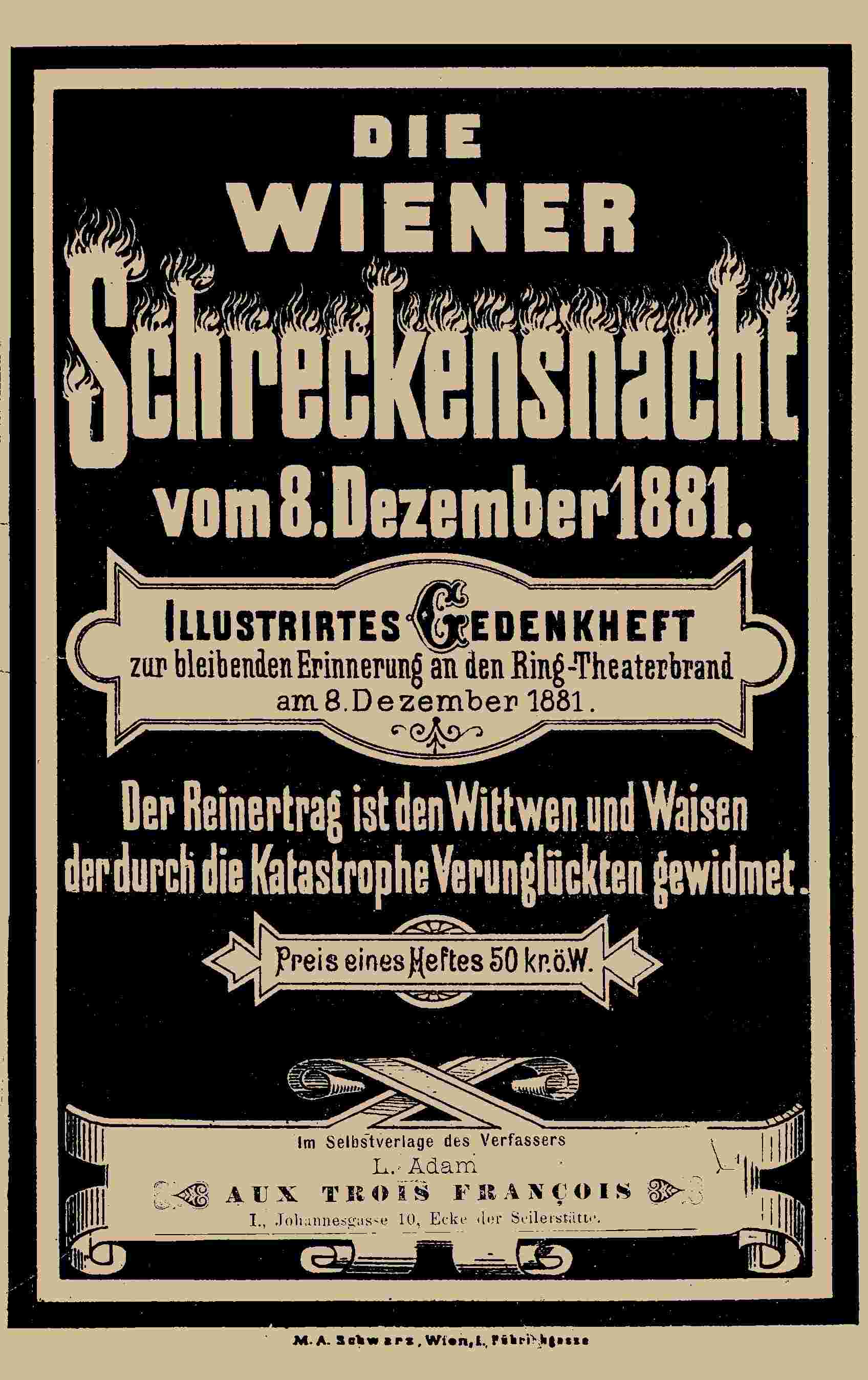 Die Wiener Schreckensnacht vom 8. December 1881 cover