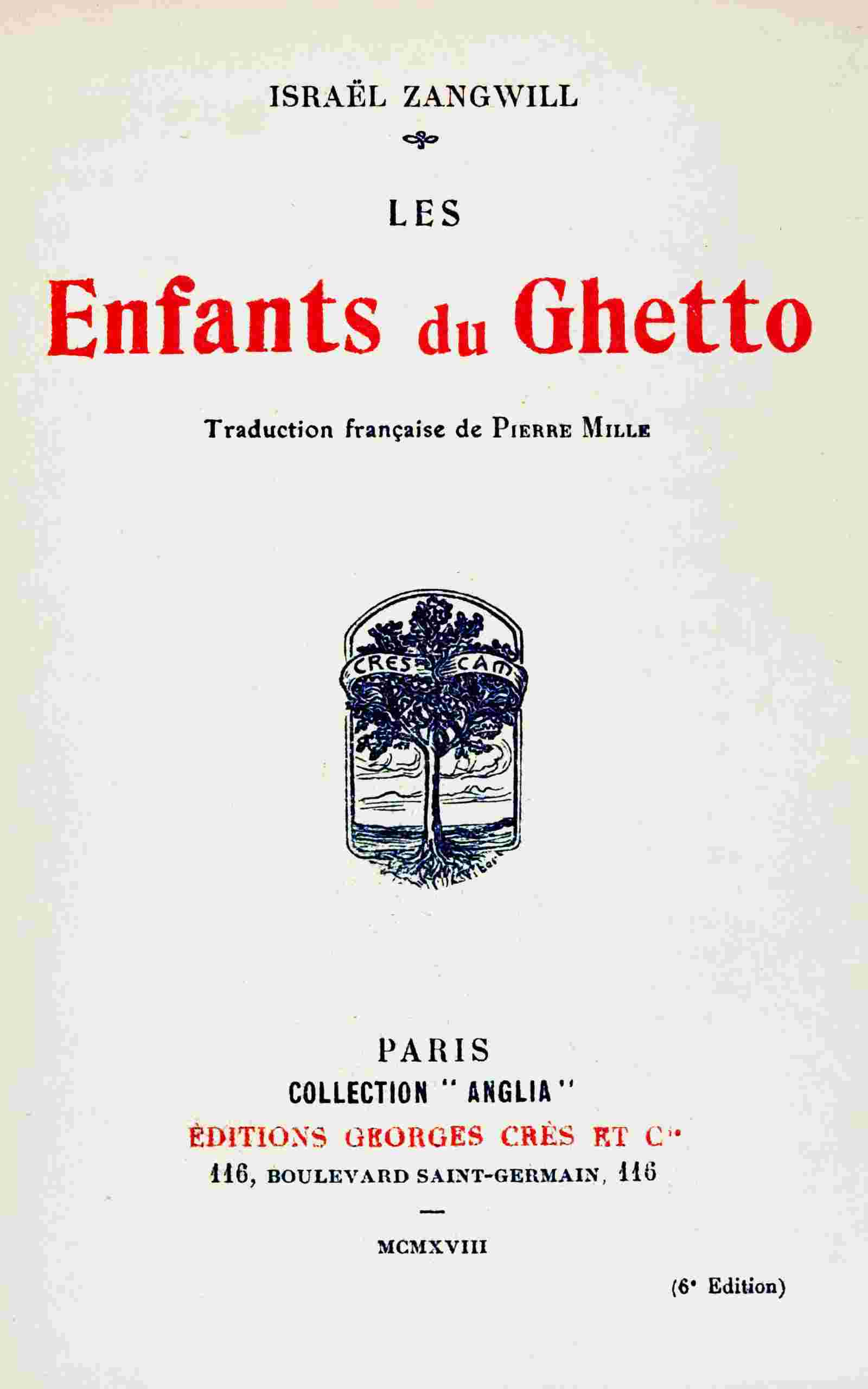 Les enfants du Ghetto cover