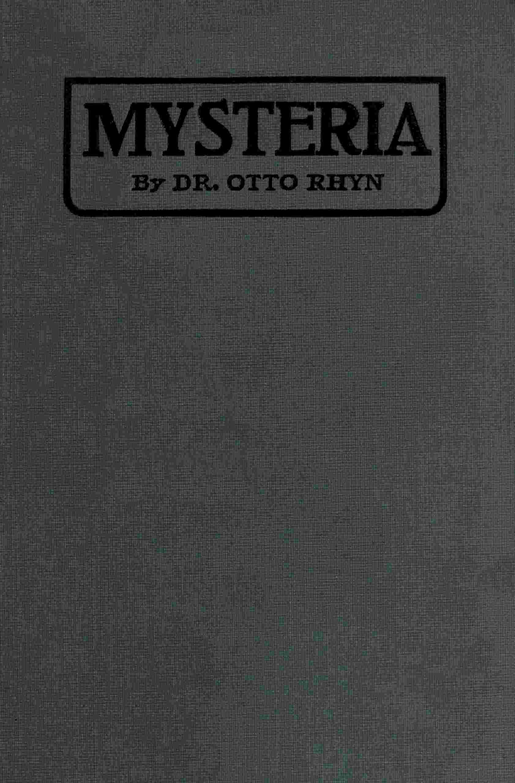 Mysteria cover