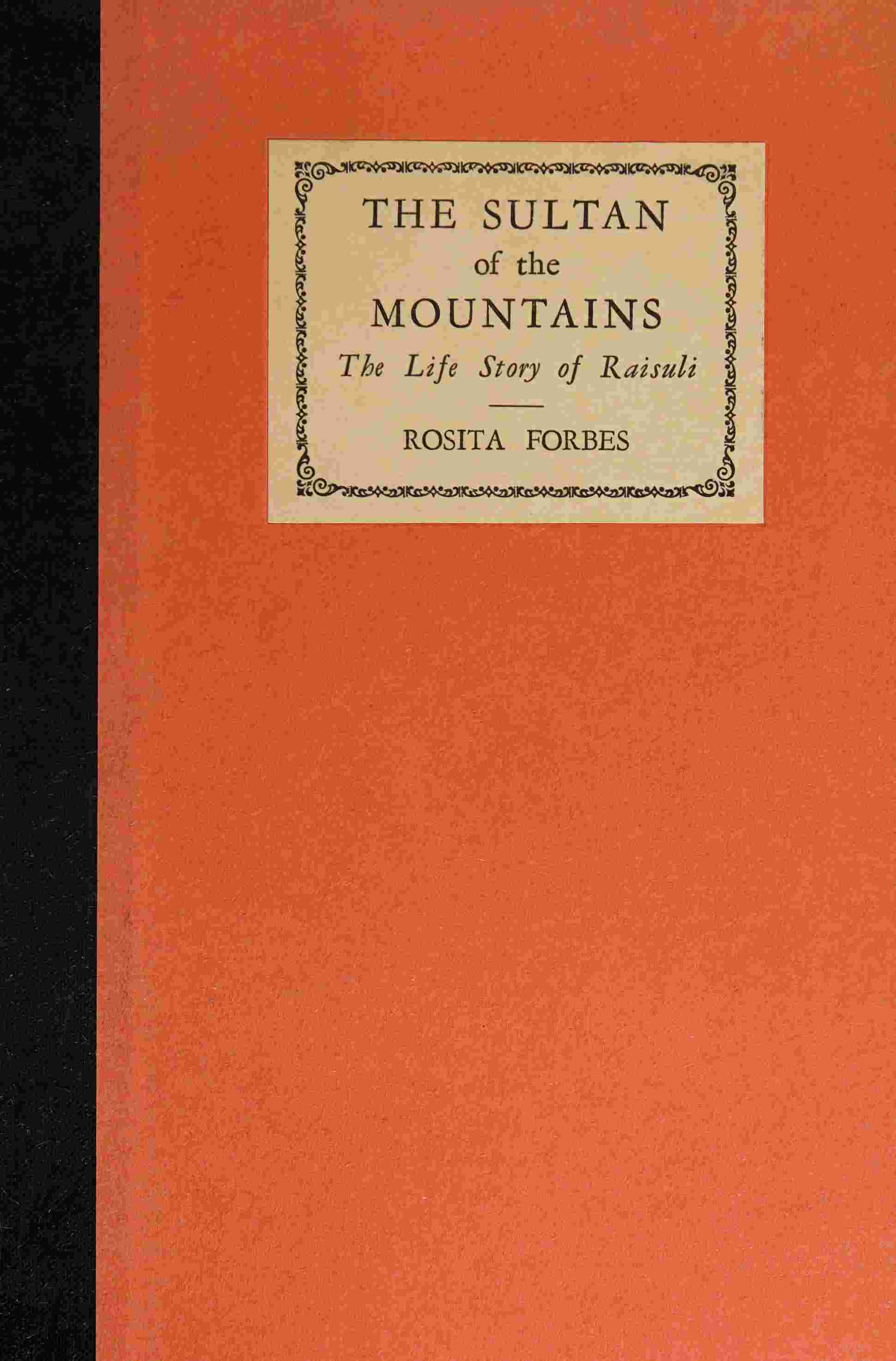 The sultan of the mountains cover