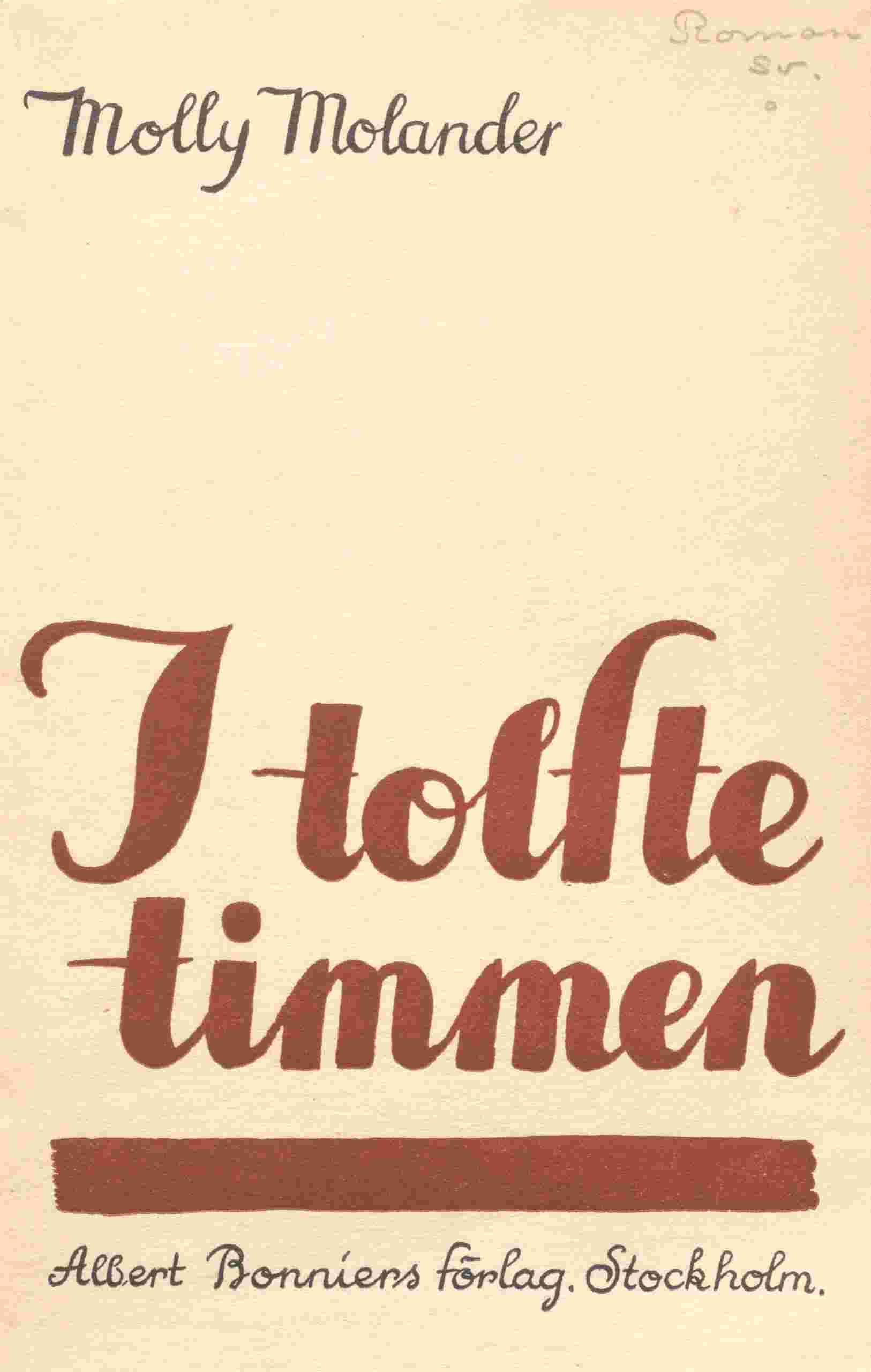 I tolfte timmen cover