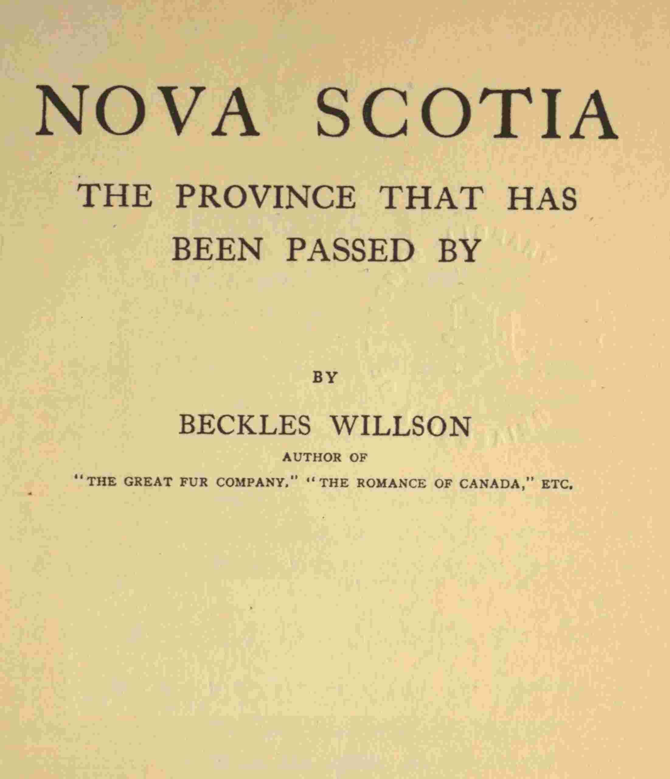 Nova Scotia cover