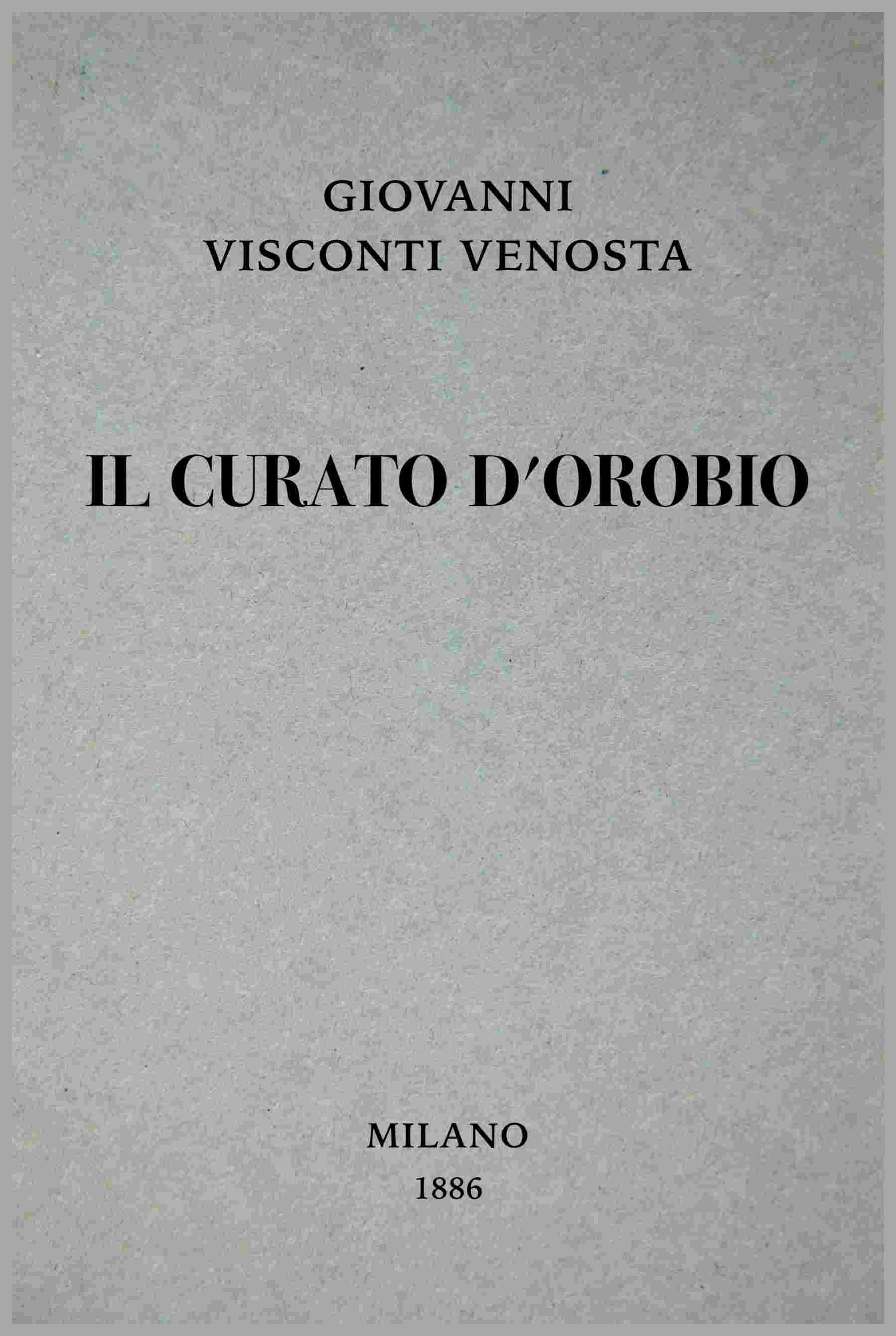 Il curato d'Orobio cover