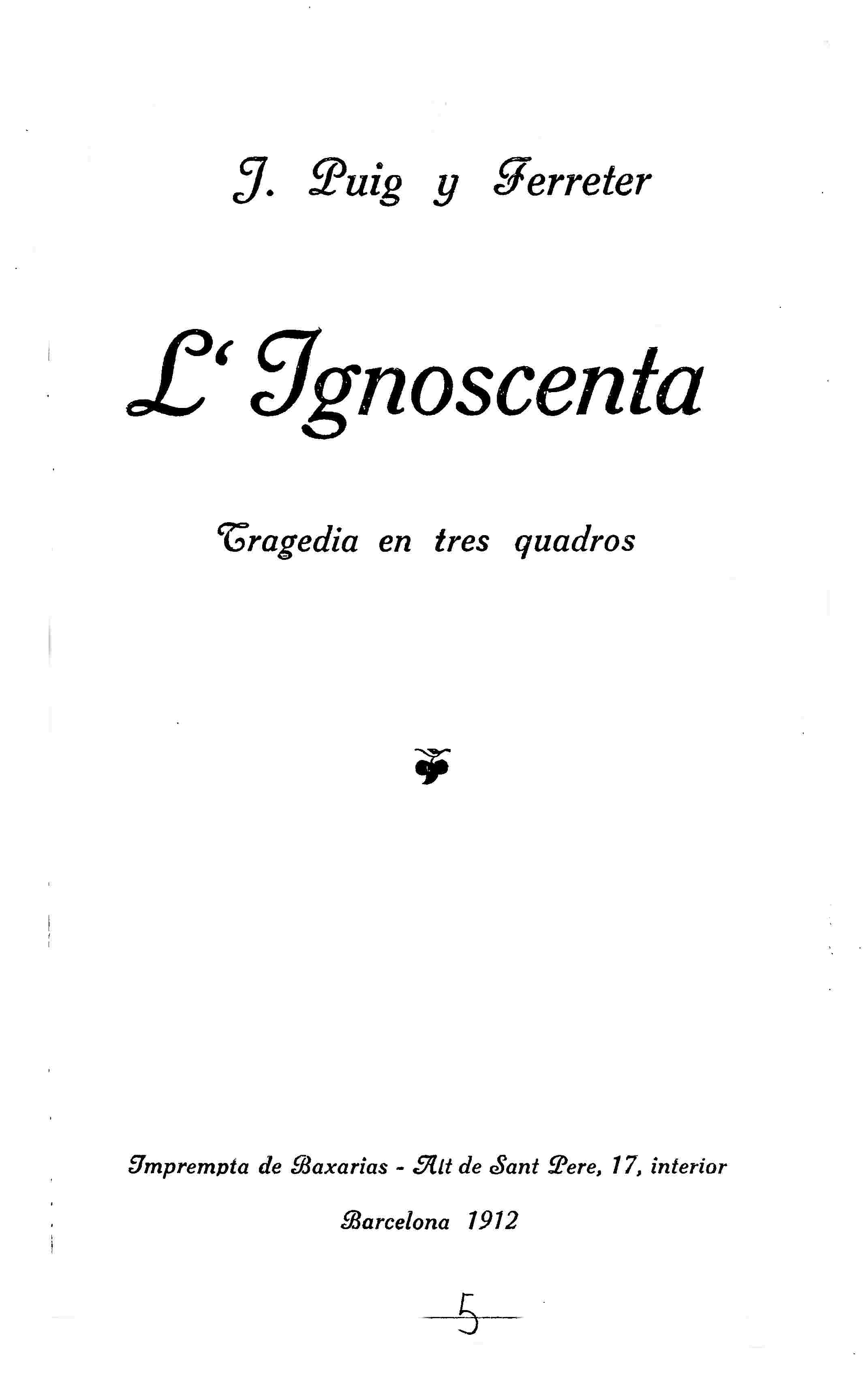 L'ignoscenta cover