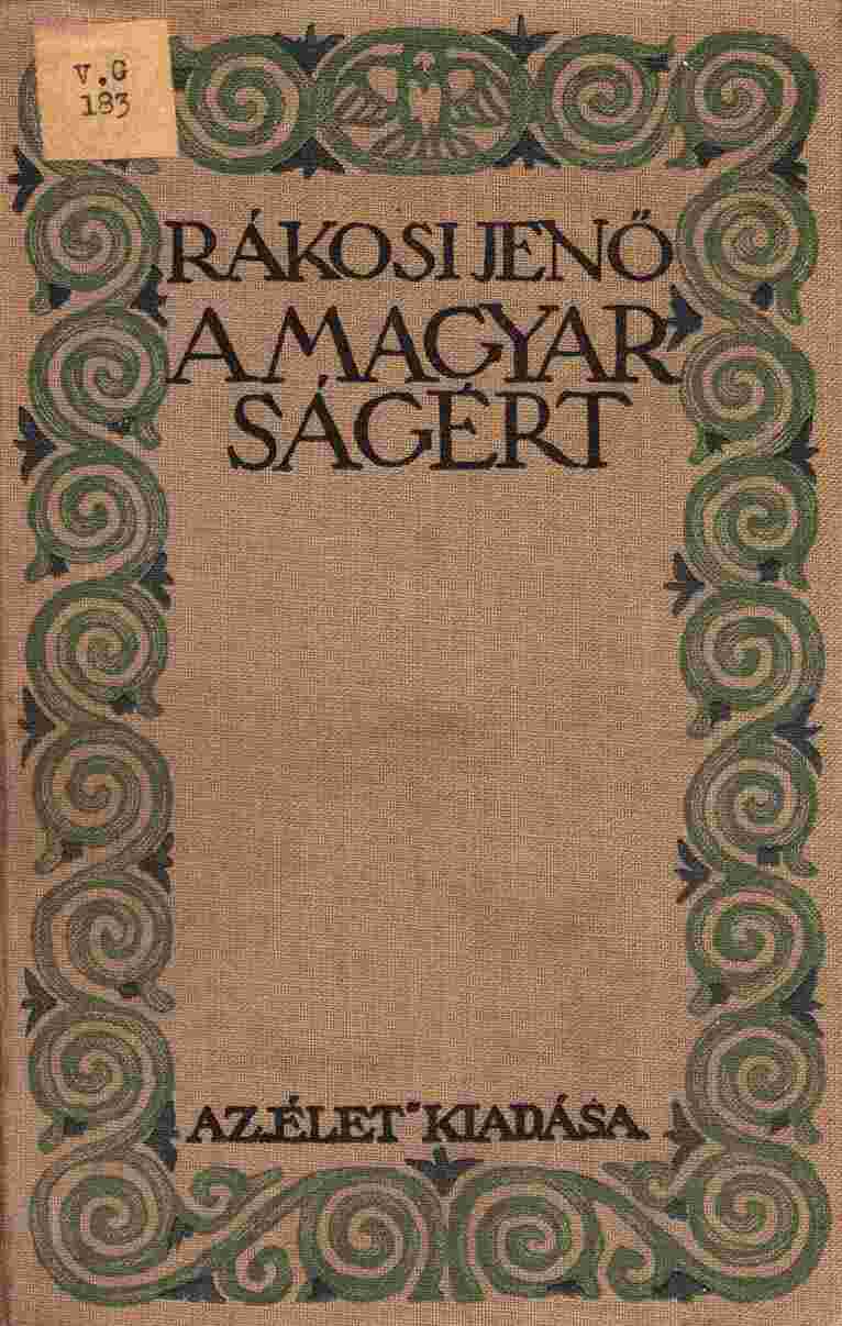 A magyarságért cover