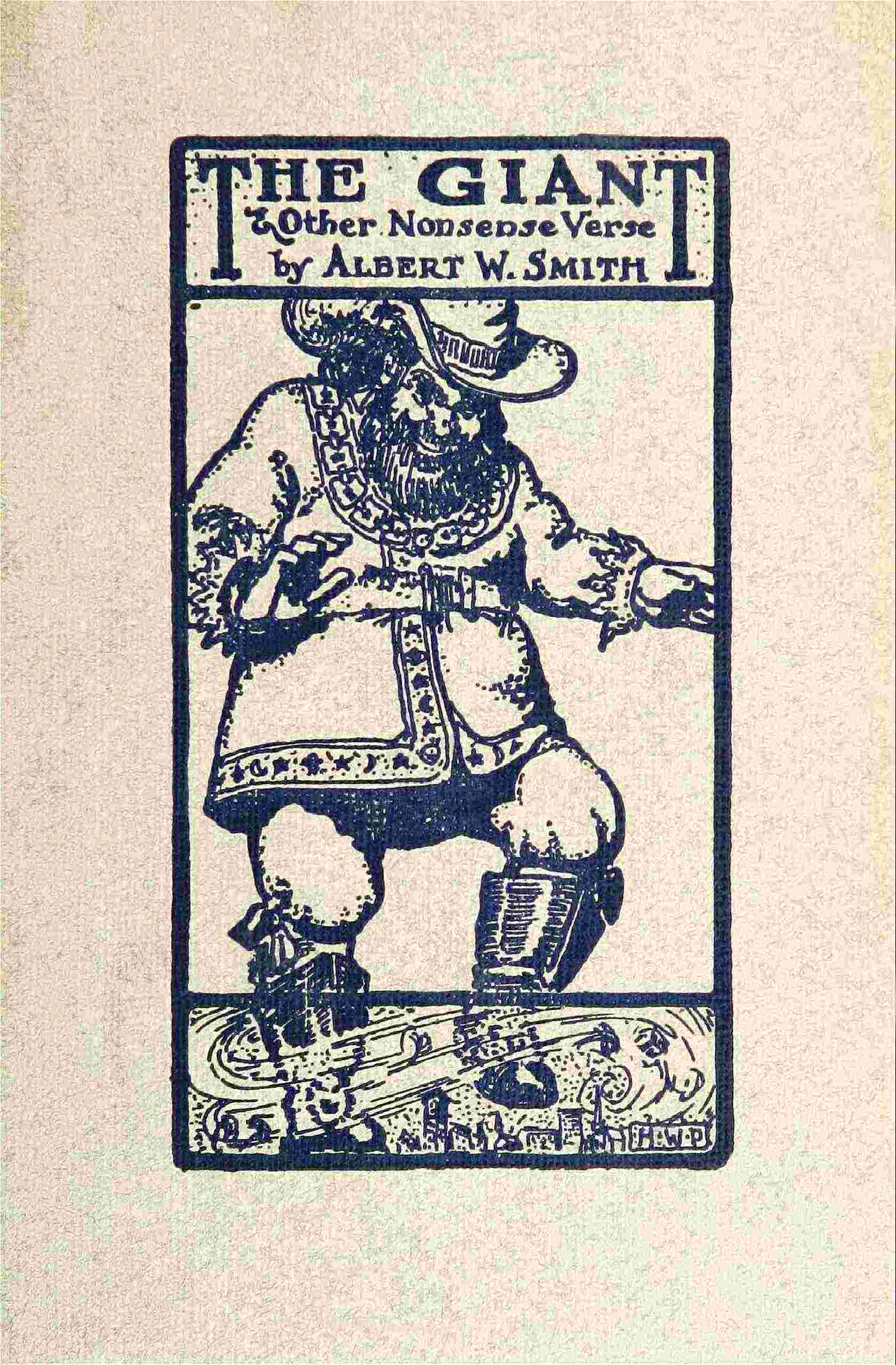 The giant, and other nonsense verse cover