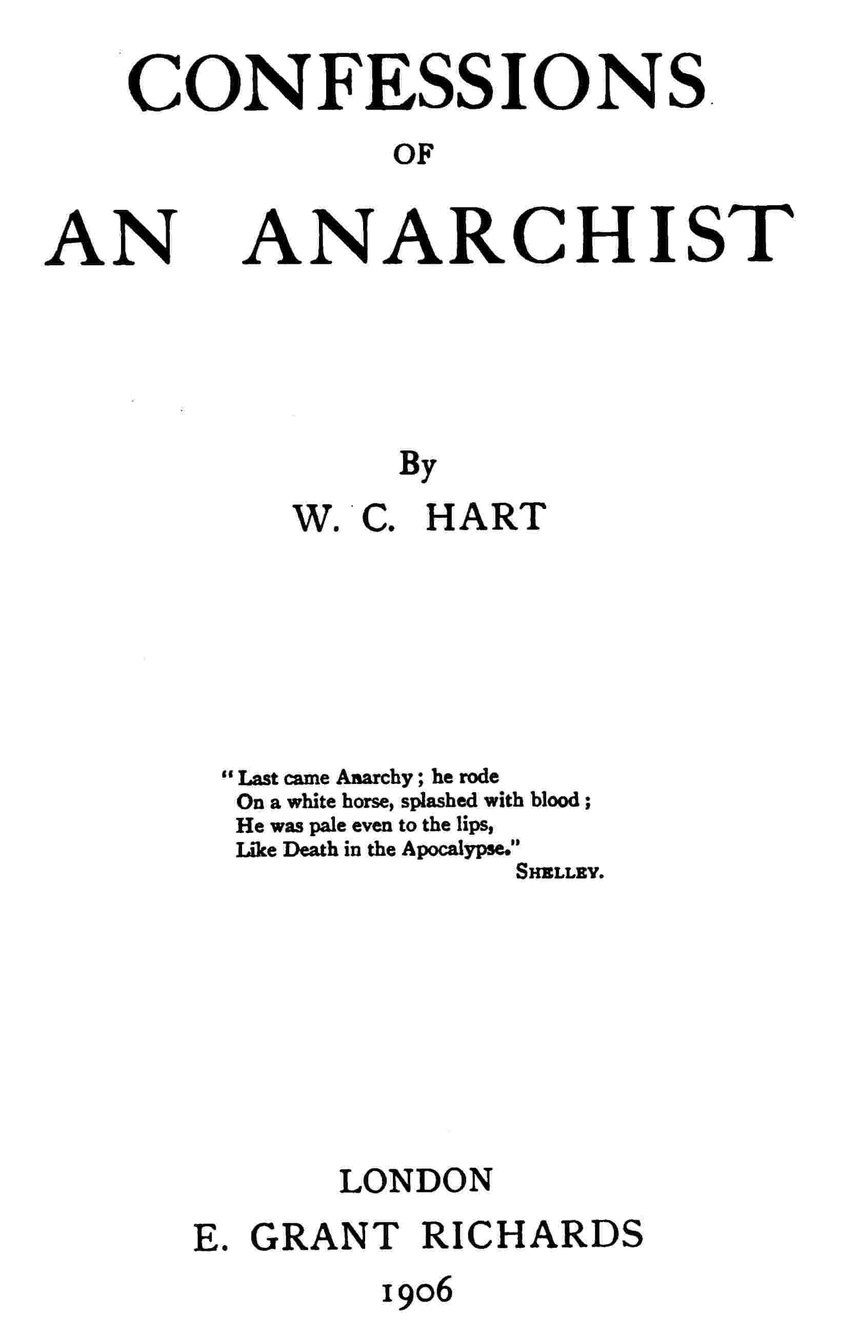 Confessions of an anarchist cover