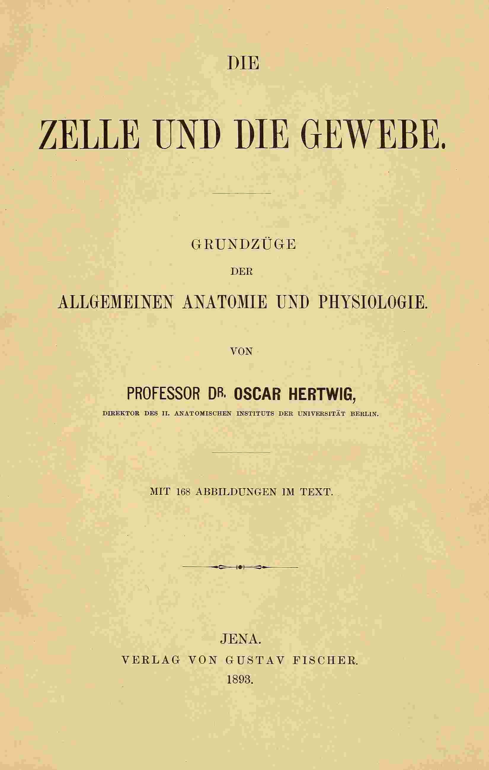 Die Zelle und die Gewebe (Vol. 1/2) cover