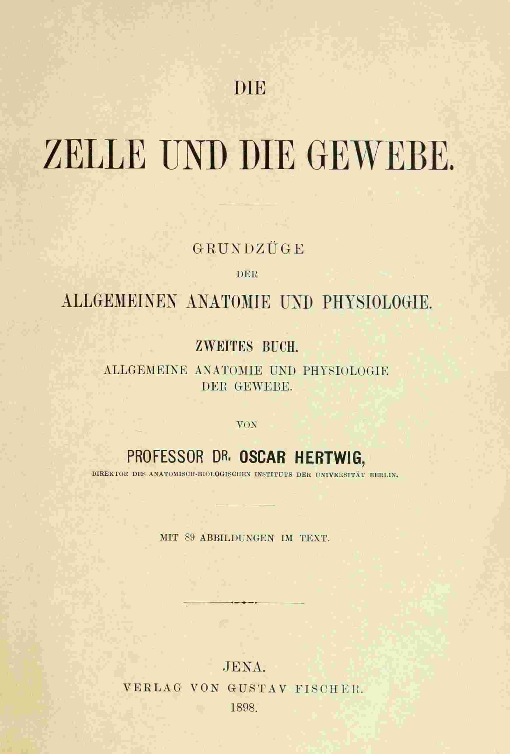 Die Zelle und die Gewebe (Vol. 2/2) cover