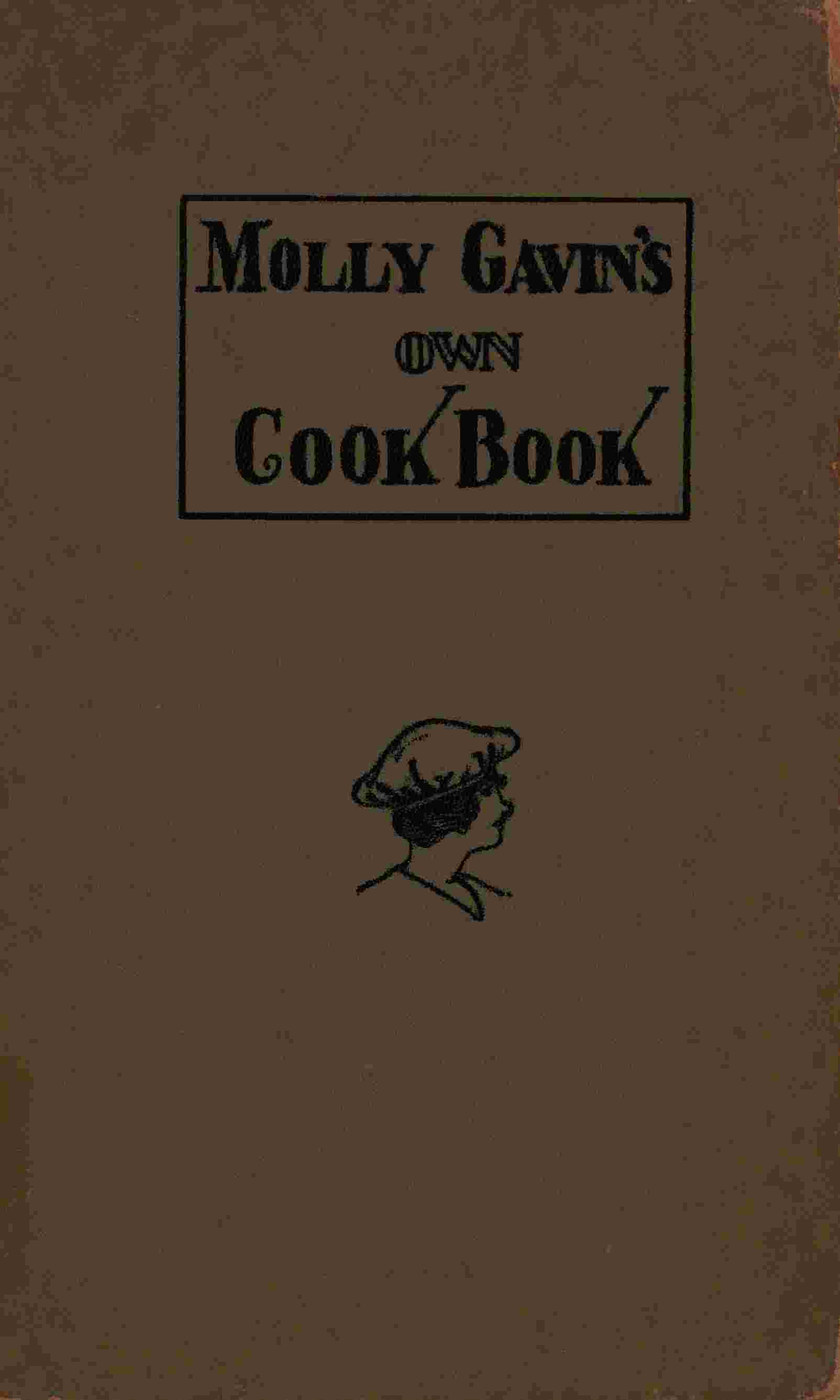 Molly Gavin's own cookbook cover