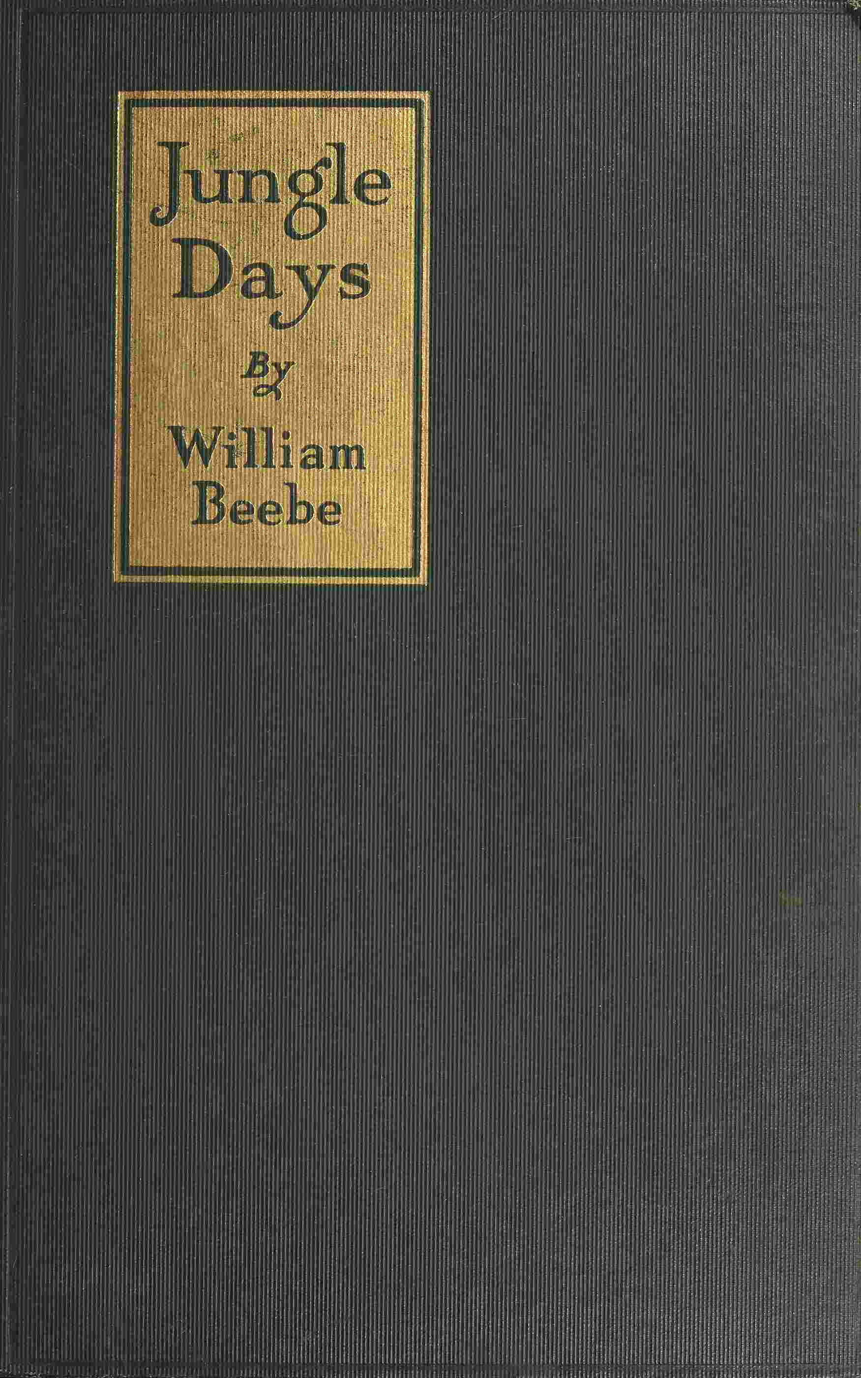 Jungle days cover