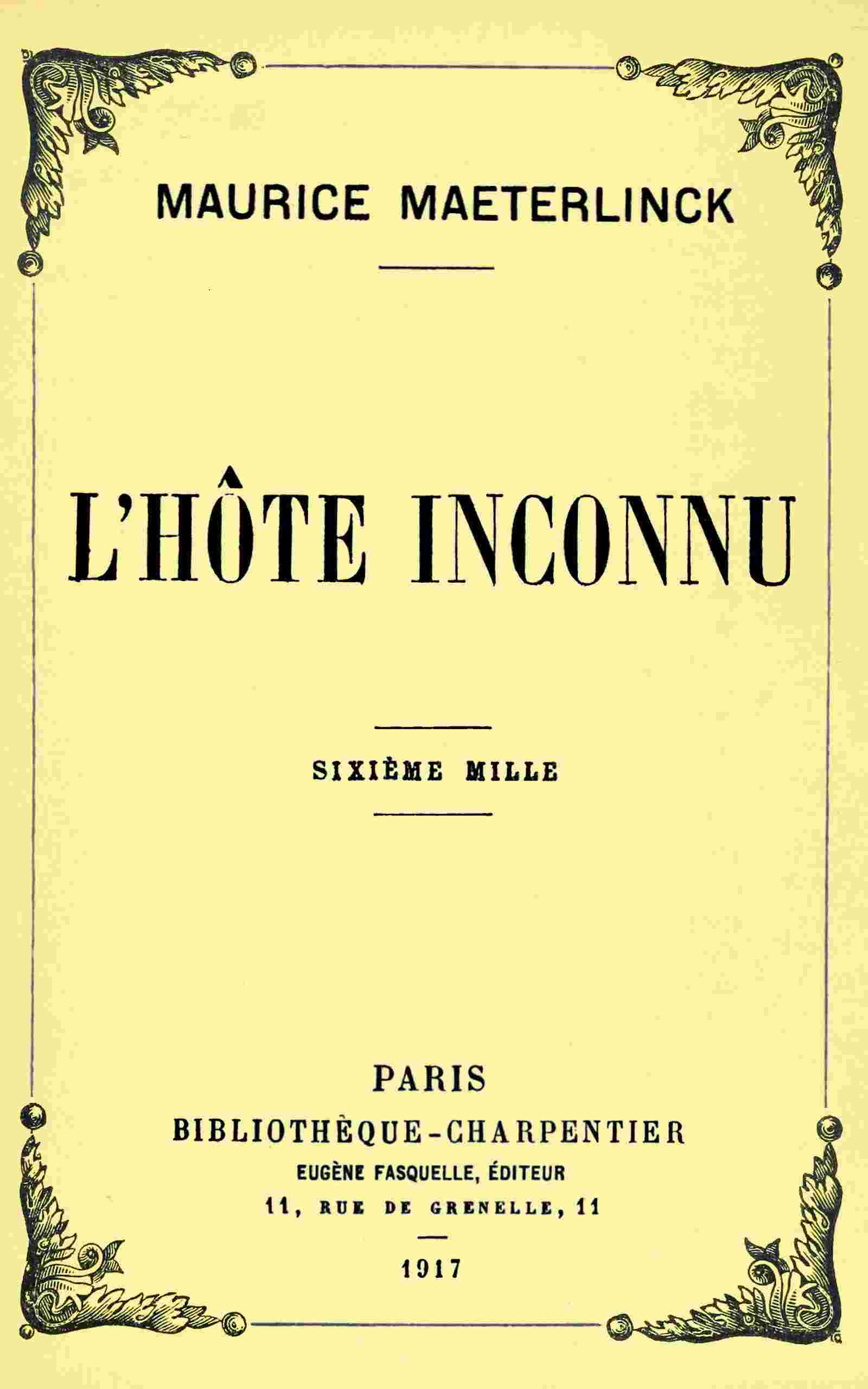 L'hôte inconnu cover