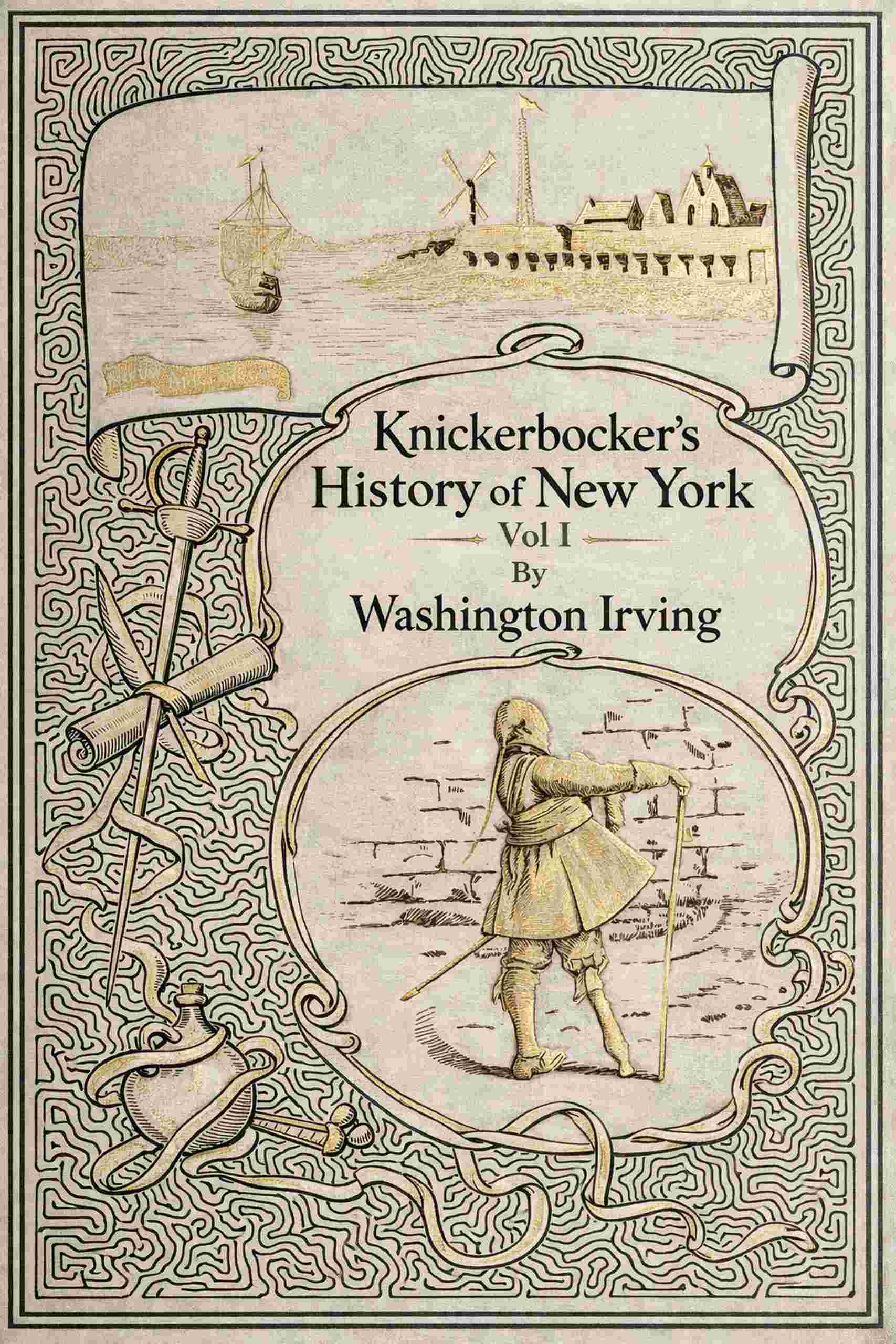 Knickerbocker's history of New York, vol. 1 (of 2) cover