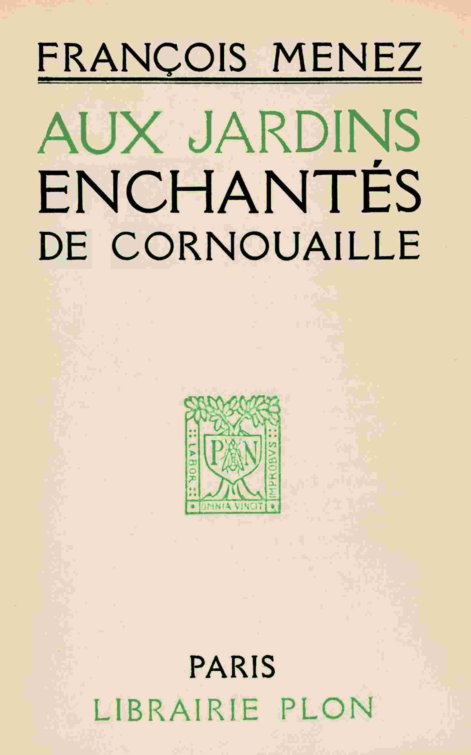 Aux jardins enchantés de Cornouaille cover