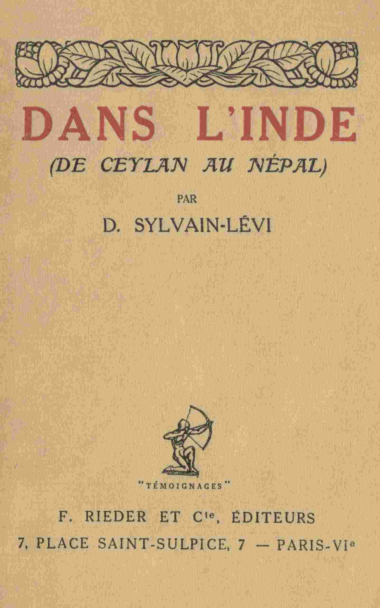 Dans l'Inde (de Ceylan au Népal) cover