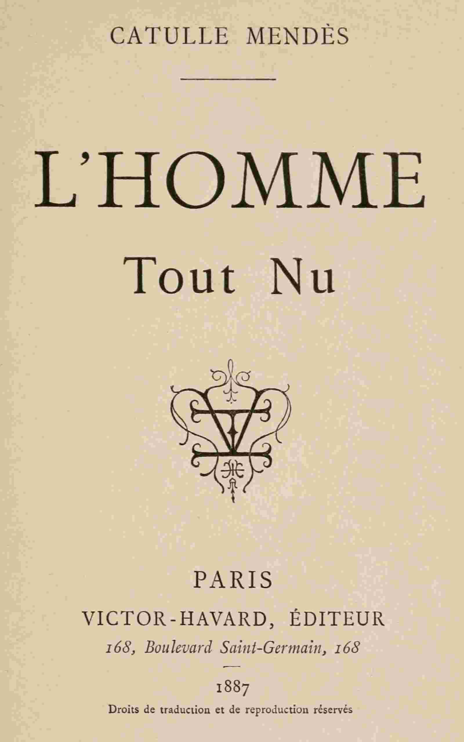 L'homme tout nu cover
