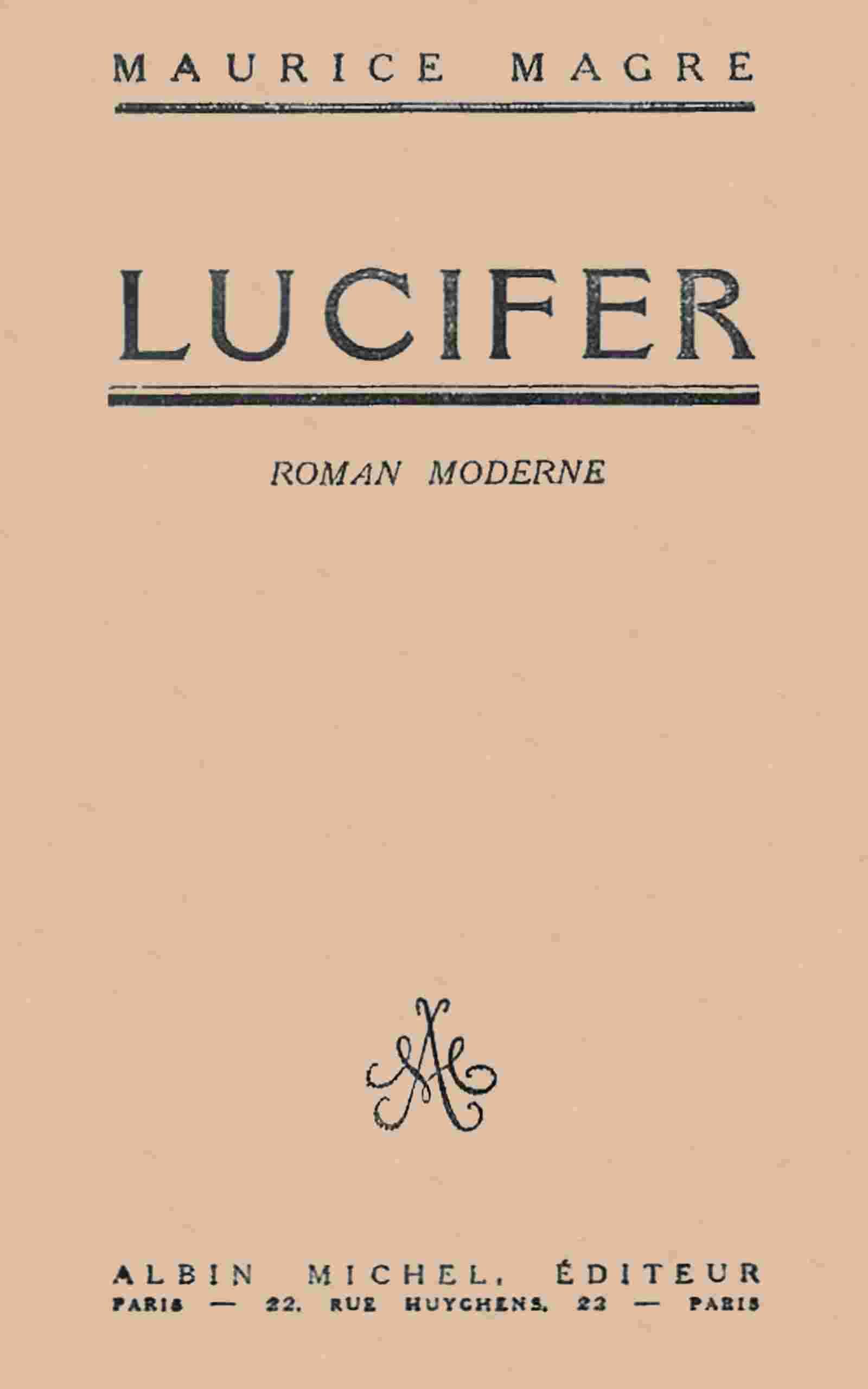 Lucifer cover