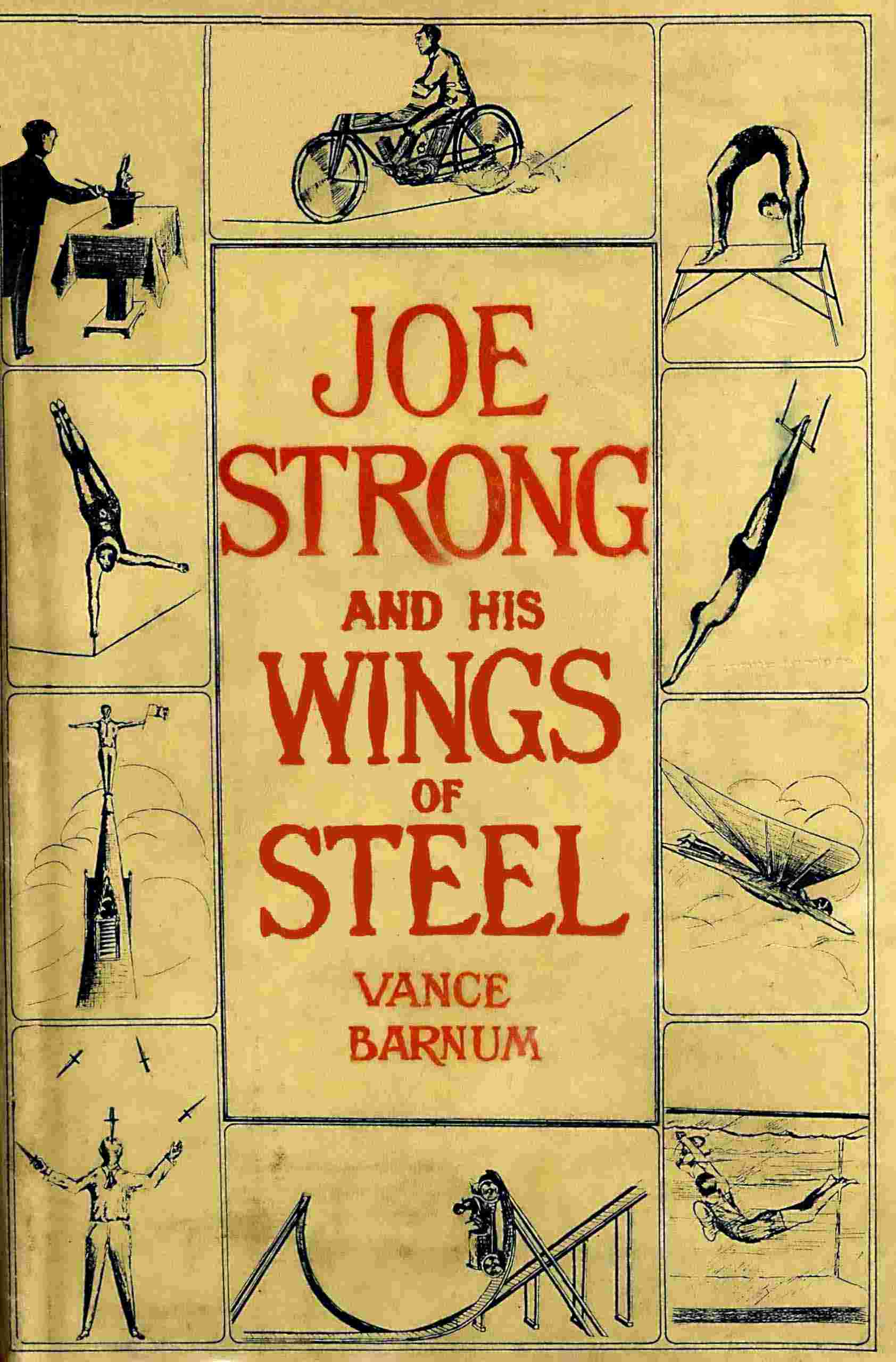 Joe Strong and his wings of steel cover