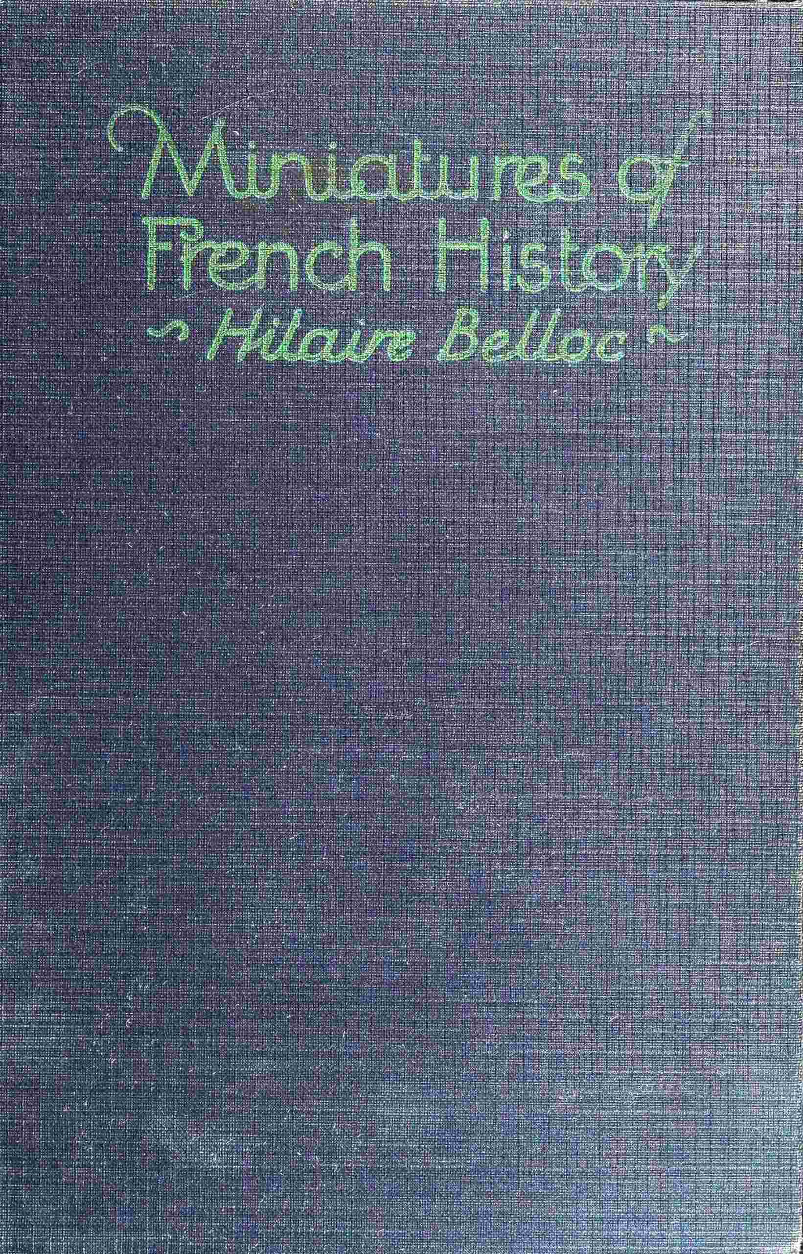 Miniatures of French history cover