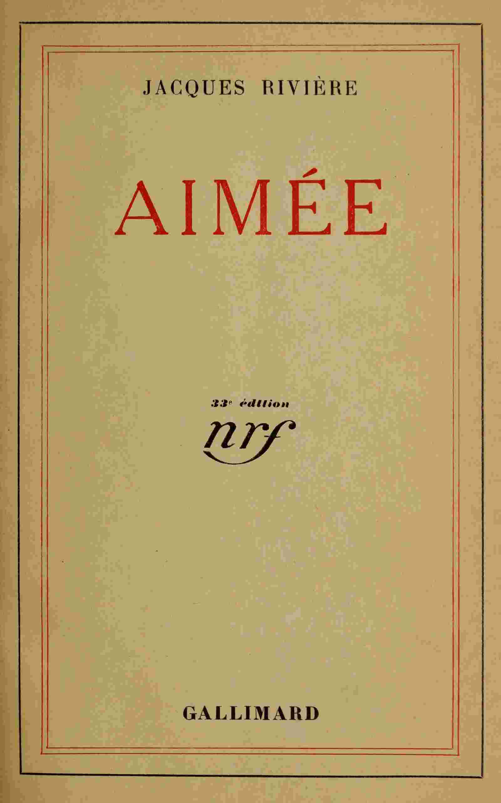 Aimée cover
