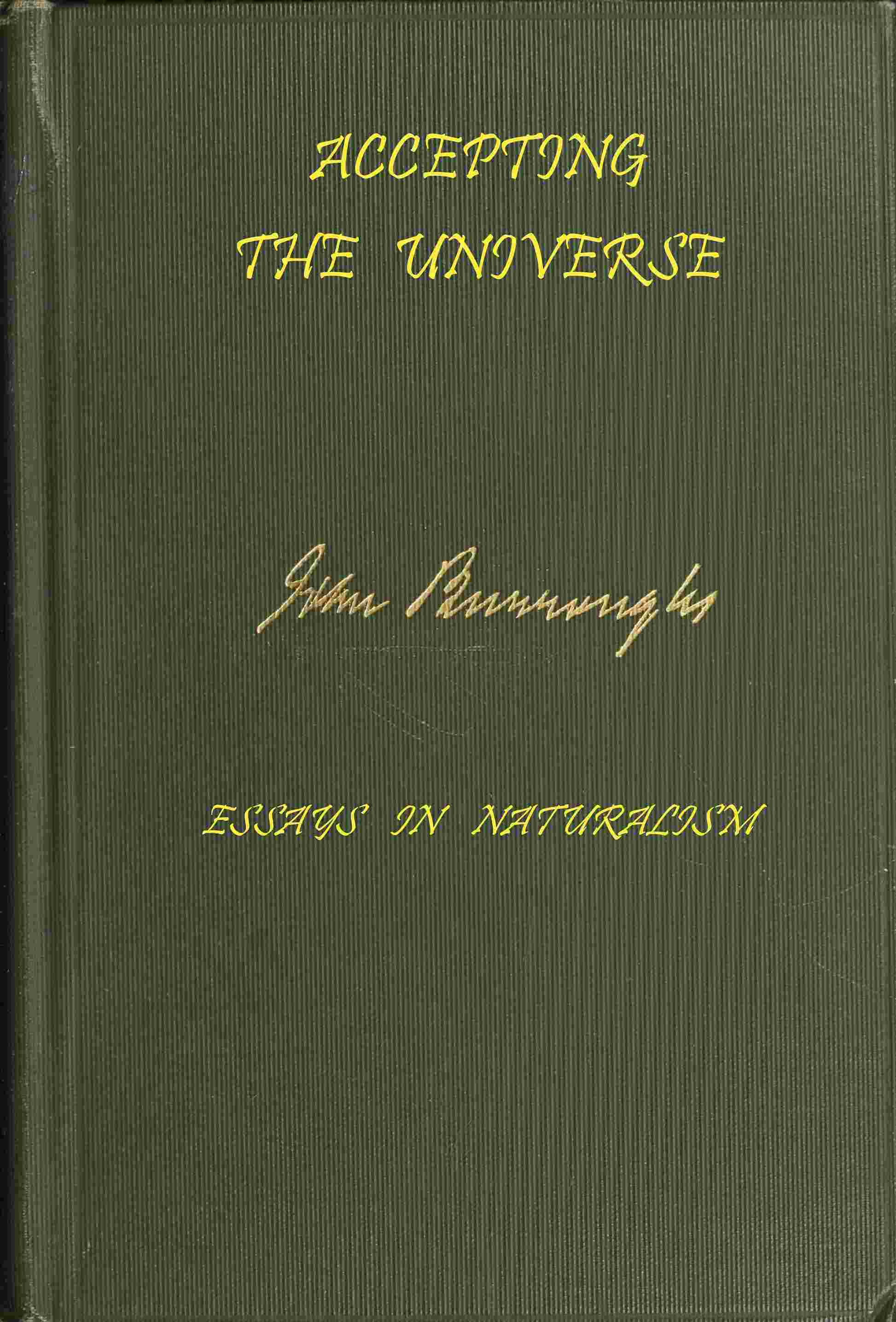 Accepting the universe cover