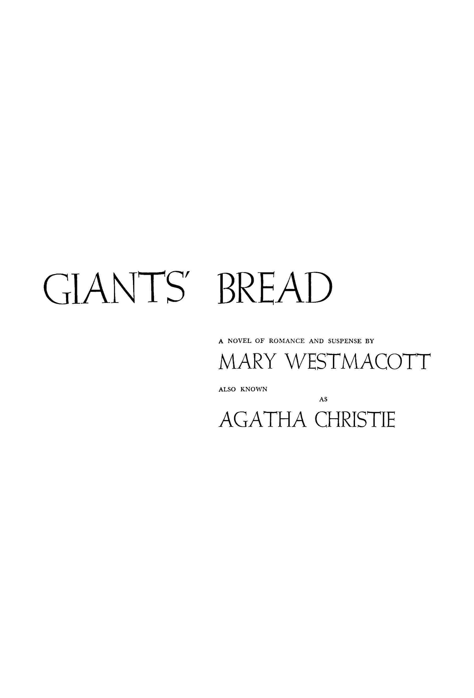 Giants' bread cover
