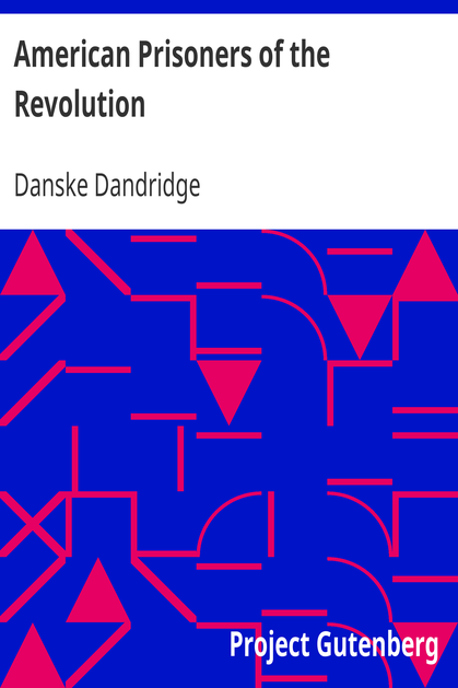 American Prisoners of the Revolution cover