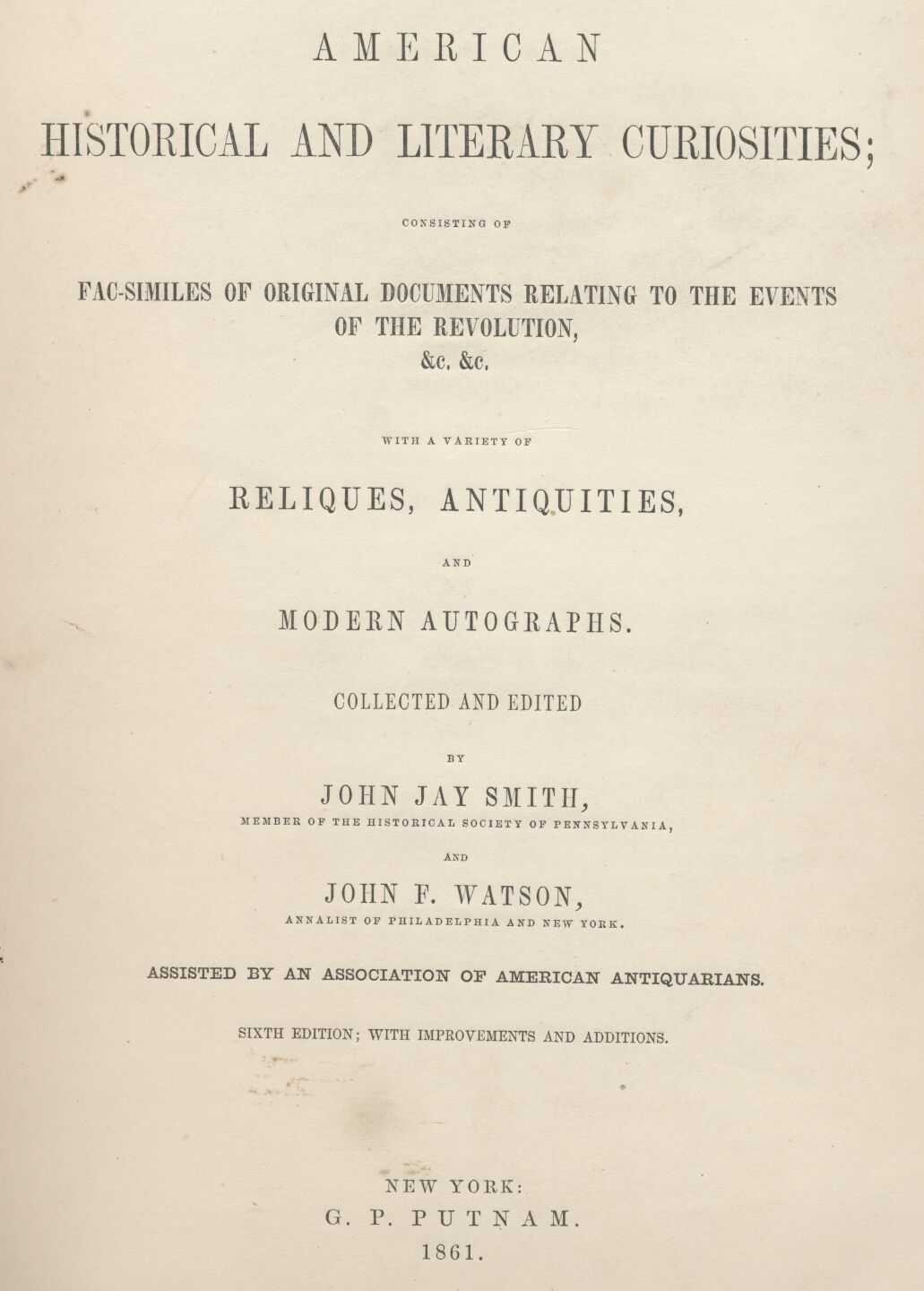 American Historical and Literary Curiosities, Part 05 cover