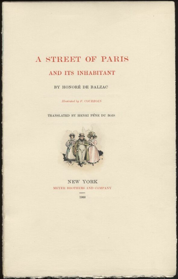A Street of Paris and Its Inhabitant cover