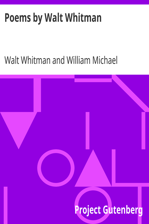 Poems by Walt Whitman cover