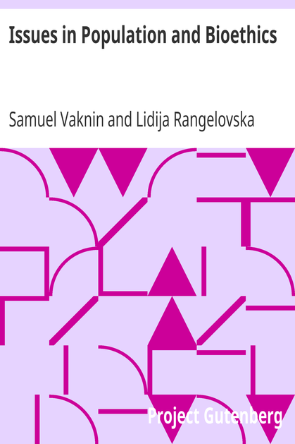 Issues in Population and Bioethics cover