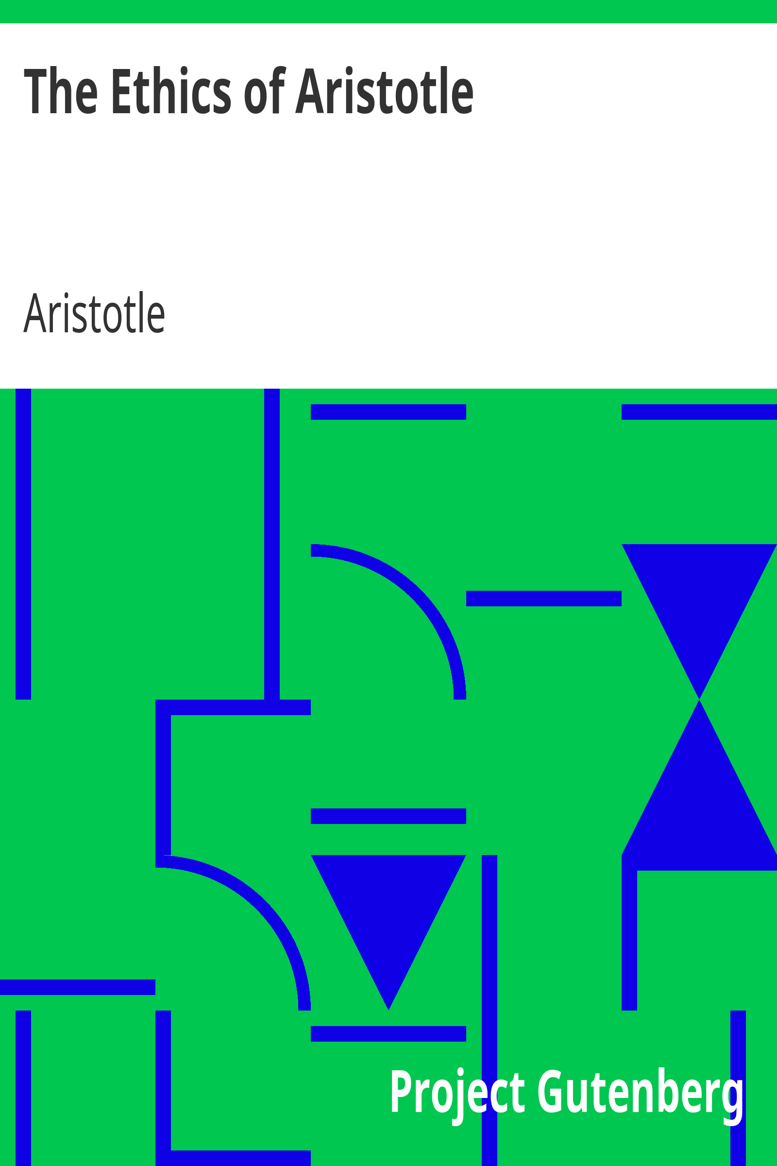 The Ethics of Aristotle cover