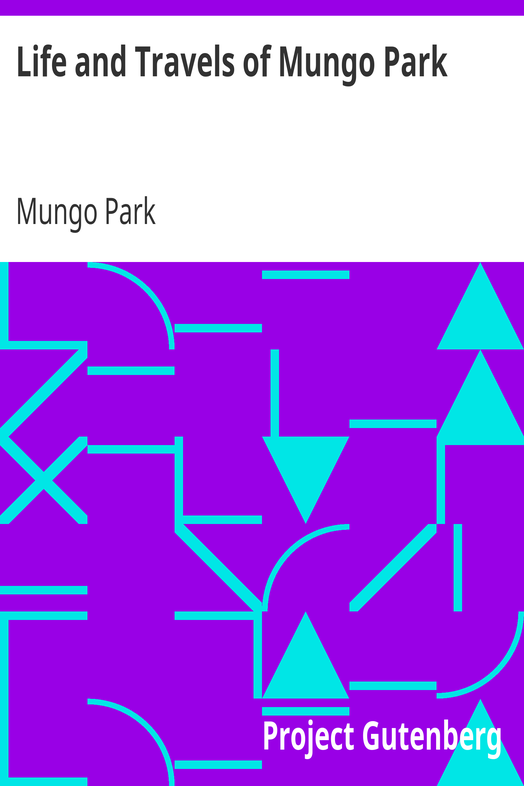 Life and Travels of Mungo Park cover