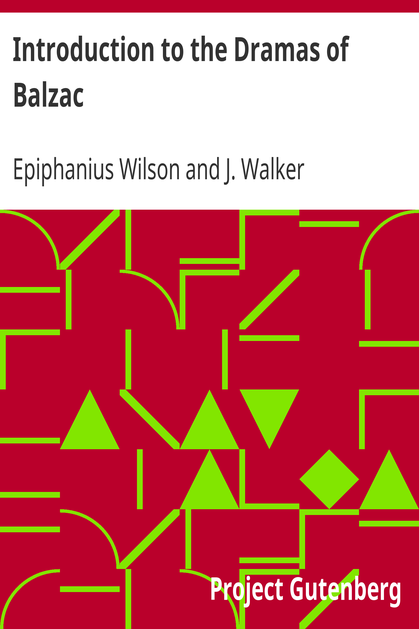 Introduction to the Dramas of Balzac cover