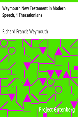 Weymouth New Testament in Modern Speech, 1 Thessalonians cover