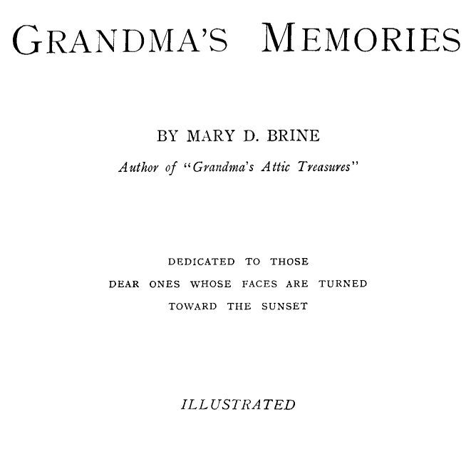 Grandma's Memories cover