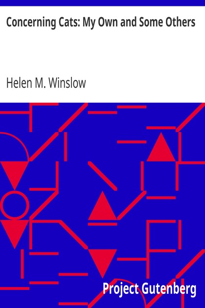 Concerning Cats: My Own and Some Others cover