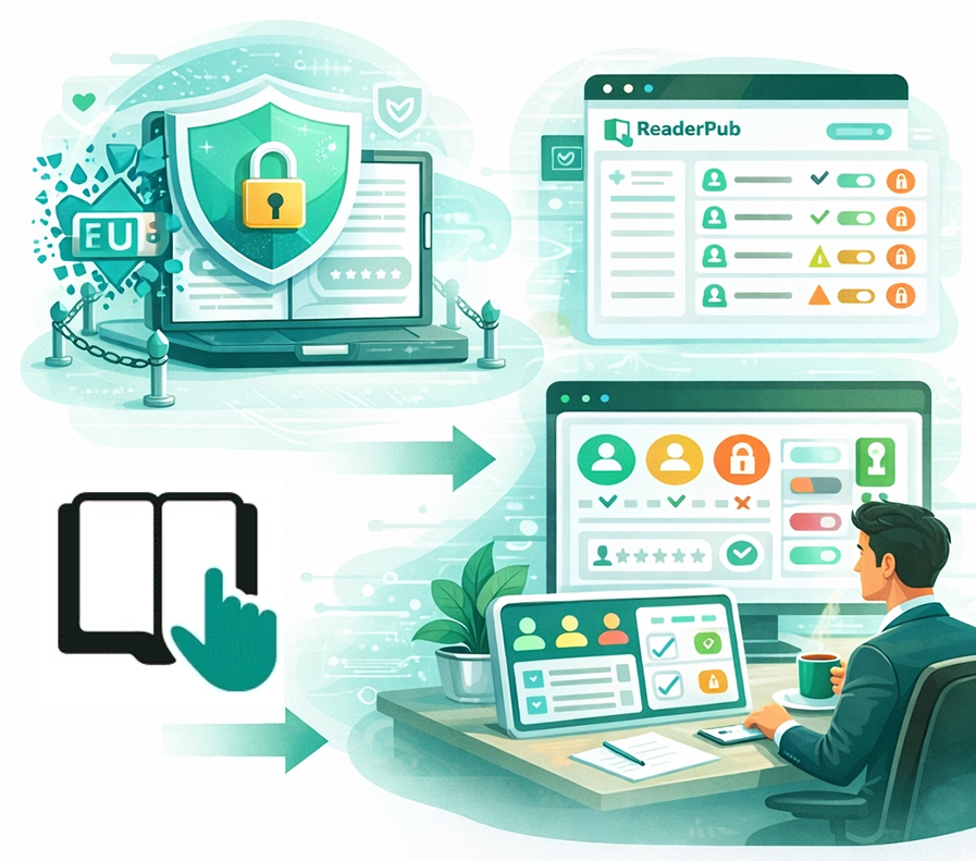 ReaderPub security and controlled access